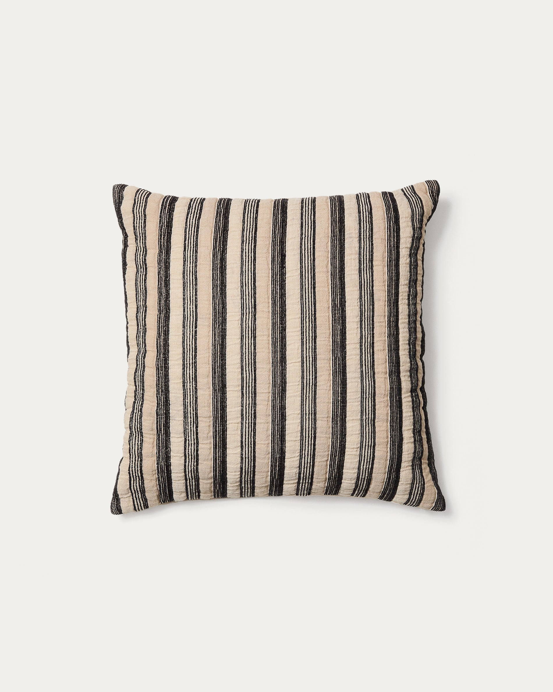 Isena 100% cotton cushion cover with multicoloured embroidery 50 x 50cm - Product View