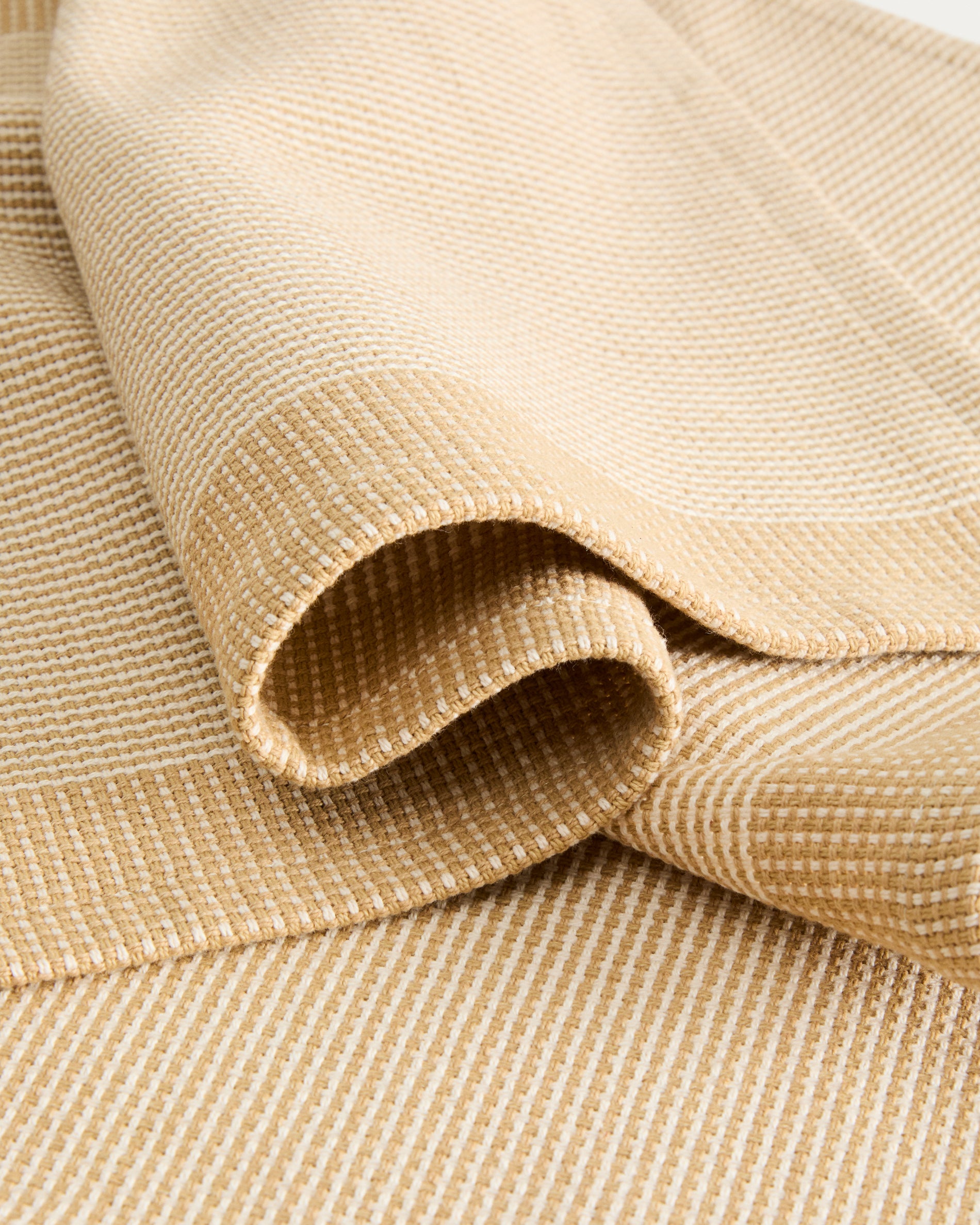Briven set of 2 beige 100% cotton tablecloths 35 x 50cm - Detail