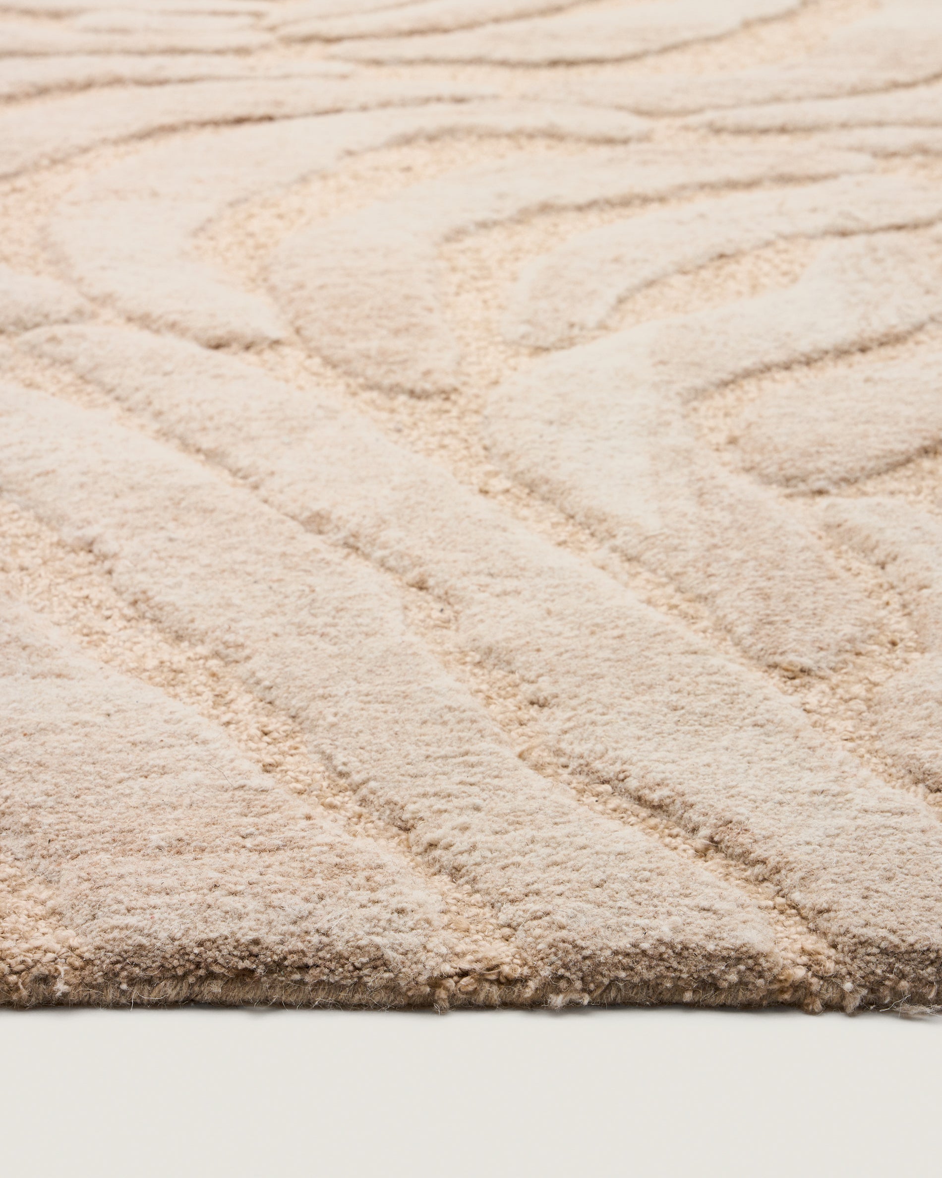 Tribet zebra jacquard wool rug 160 x 230cm - Detail