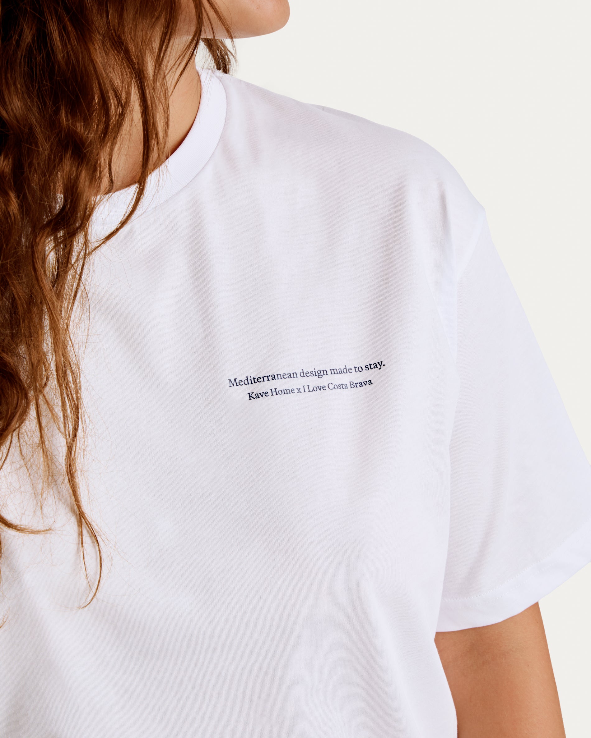 Unisex T-shirt I Love Costa Brava x Kave Home, 100% cotton, colour white, size L - Detail