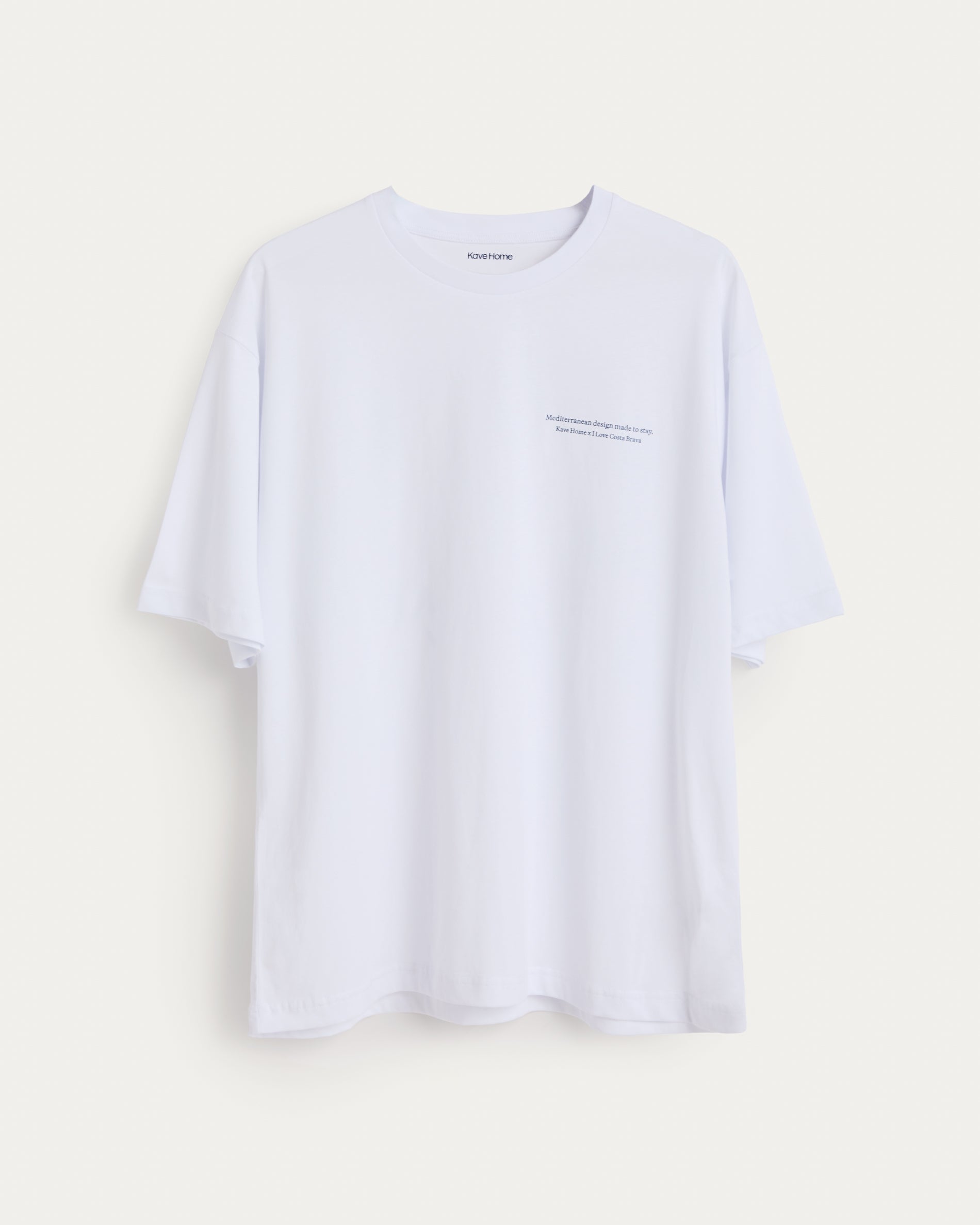 Unisex T-shirt I Love Costa Brava x Kave Home, 100% cotton, colour white, size XL - Product View