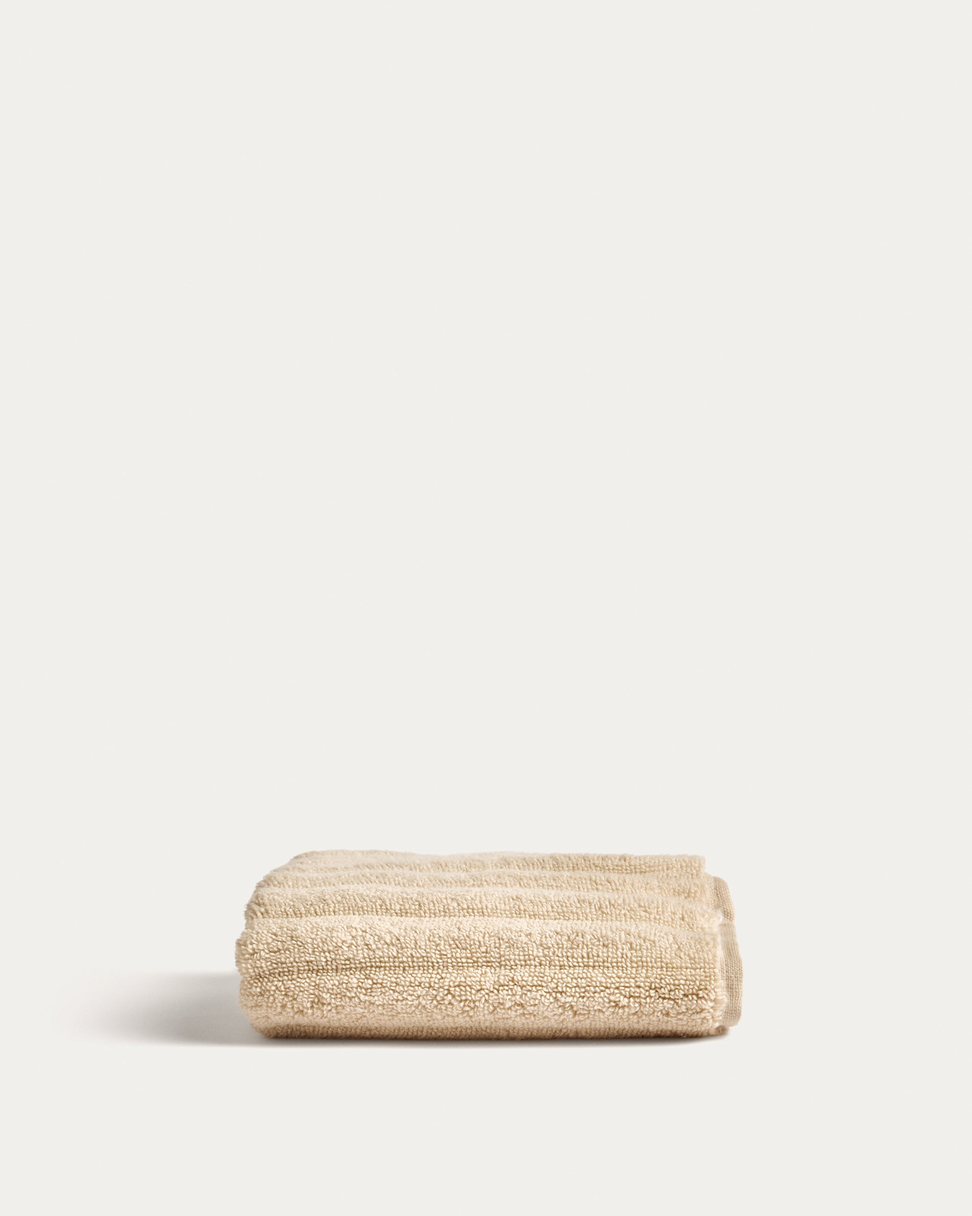 Navira 100% cotton beige face towel 30 x 50cm - Product View