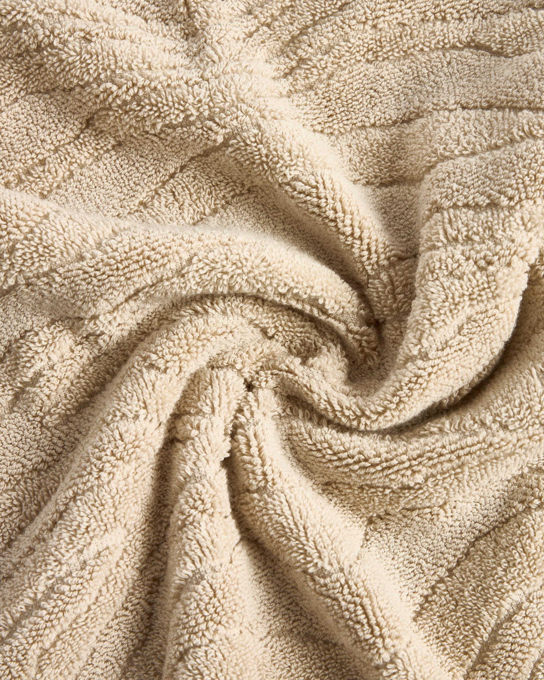 Dalira 100% cotton beige zebra jacquard hand towel 50 x 90cm - Detail