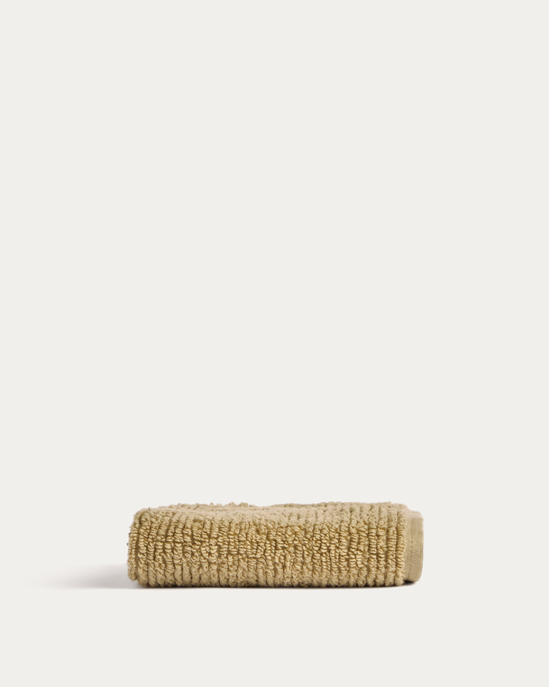 Olvira 100% cotton dark green jacquard face towel 30 x 50cm - Product View