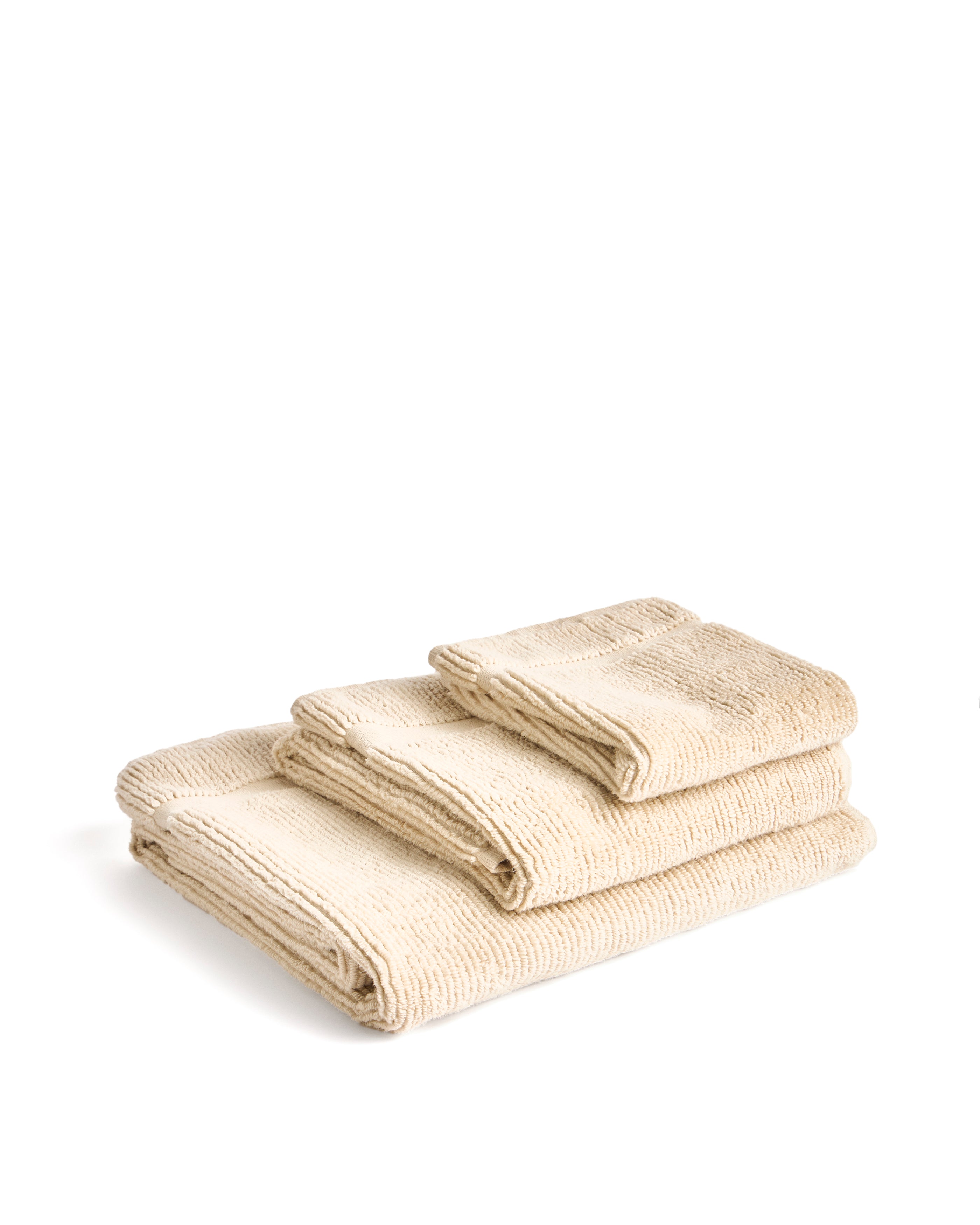 Olvira 100% cotton beige jacquard bath towel 70 x 140cm - Product Image