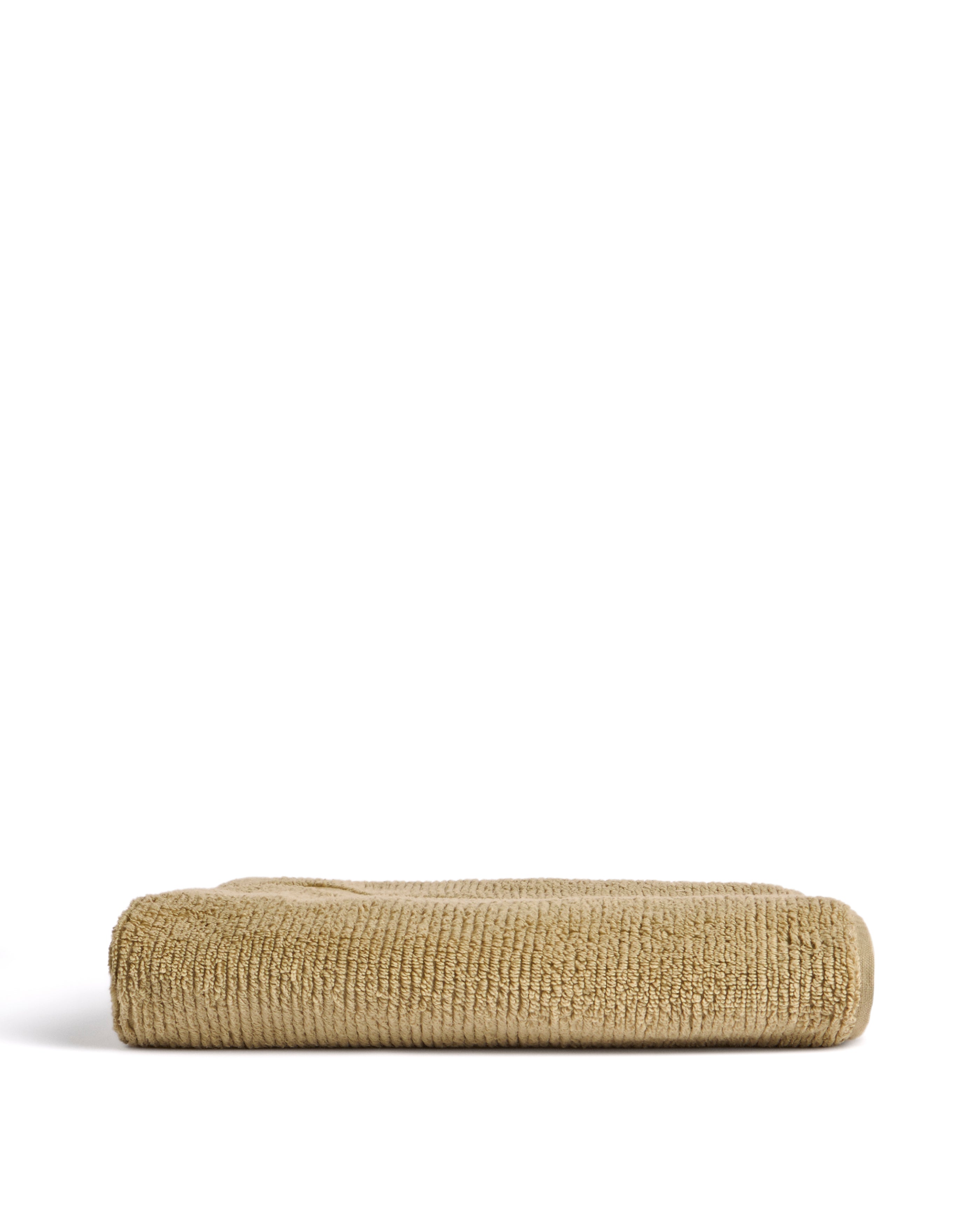 Olvira 100% cotton dark green jacquard border bath towel 70 x 140cm - Product Image