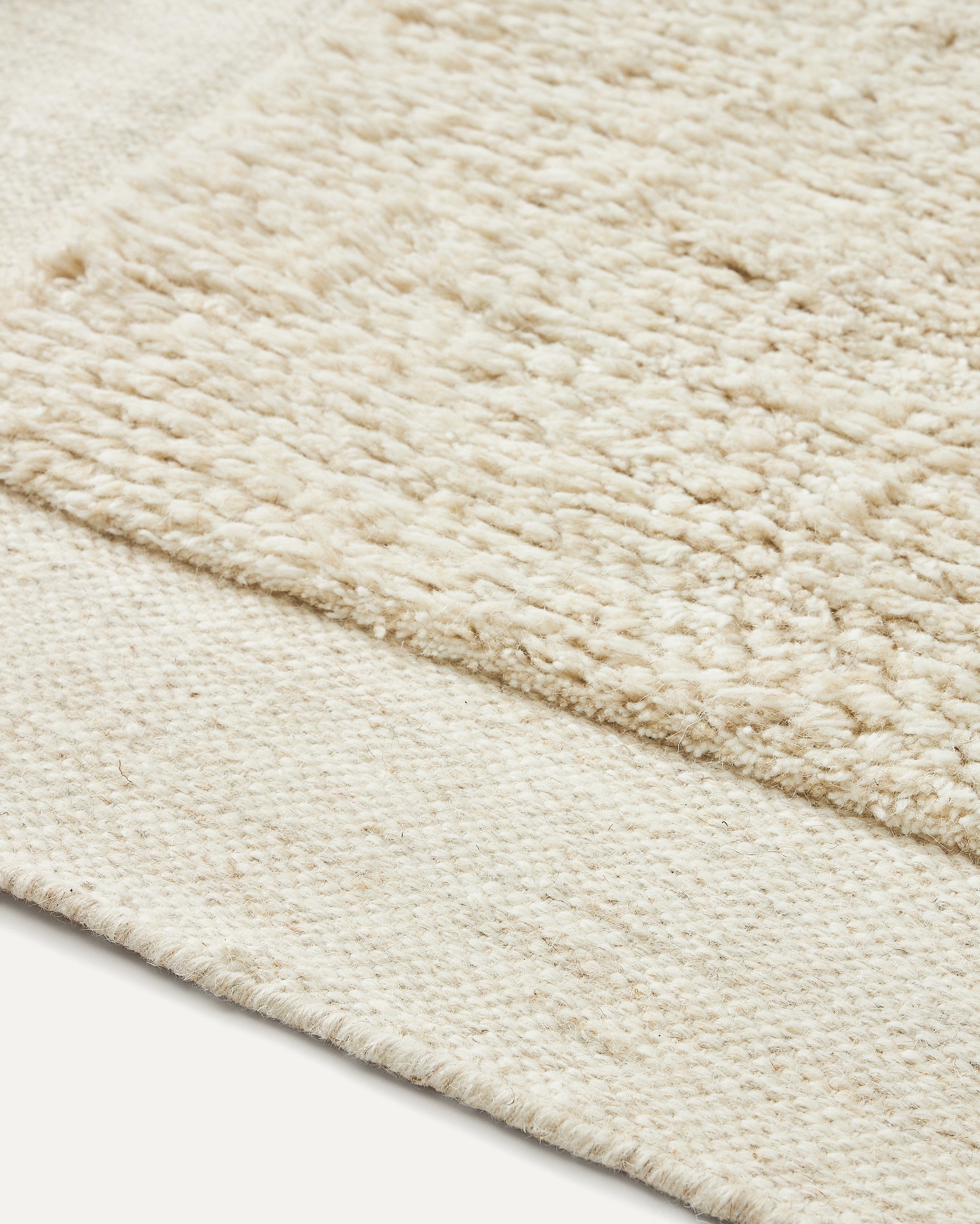Marely white wool rug 200 x 300 cm - Detail