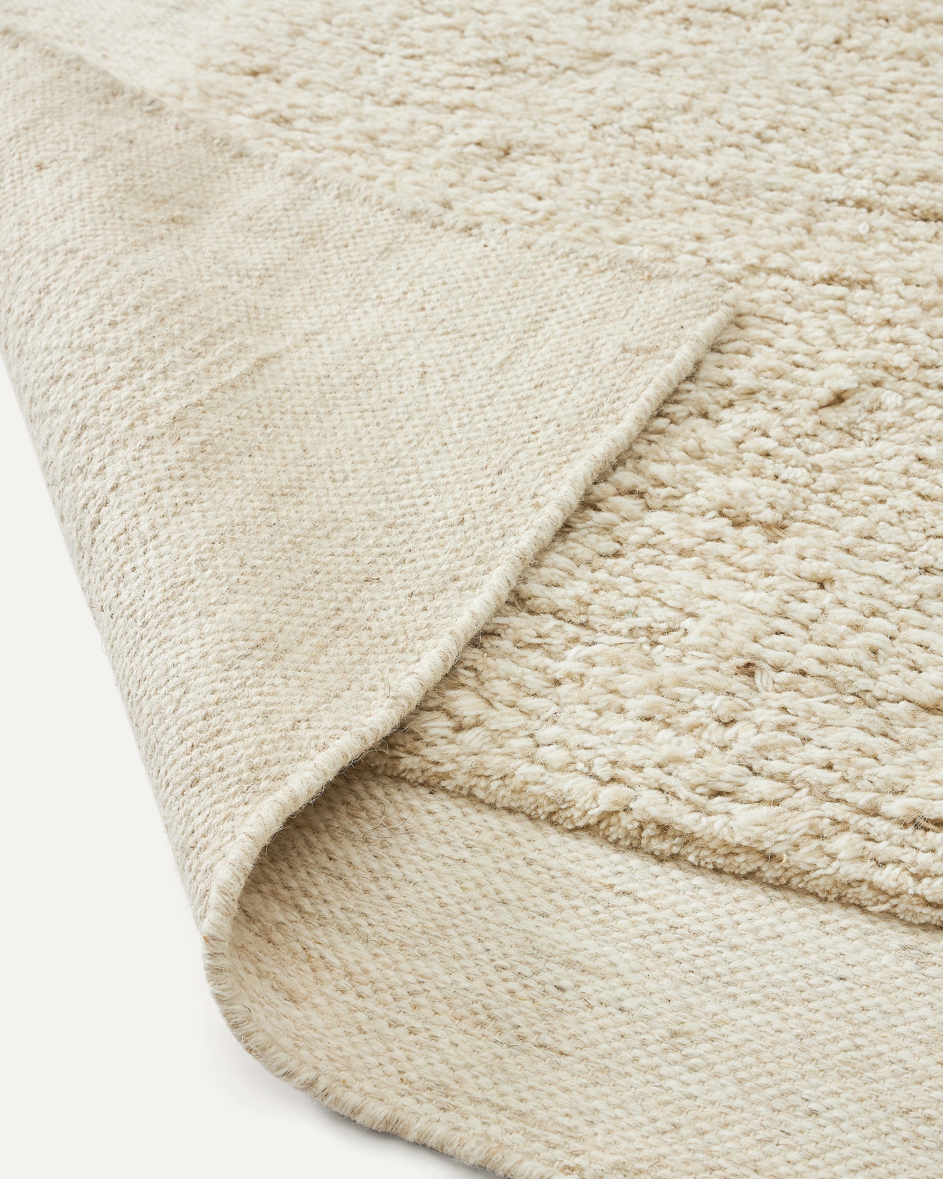 Marely white wool rug 200 x 300 cm - Detail