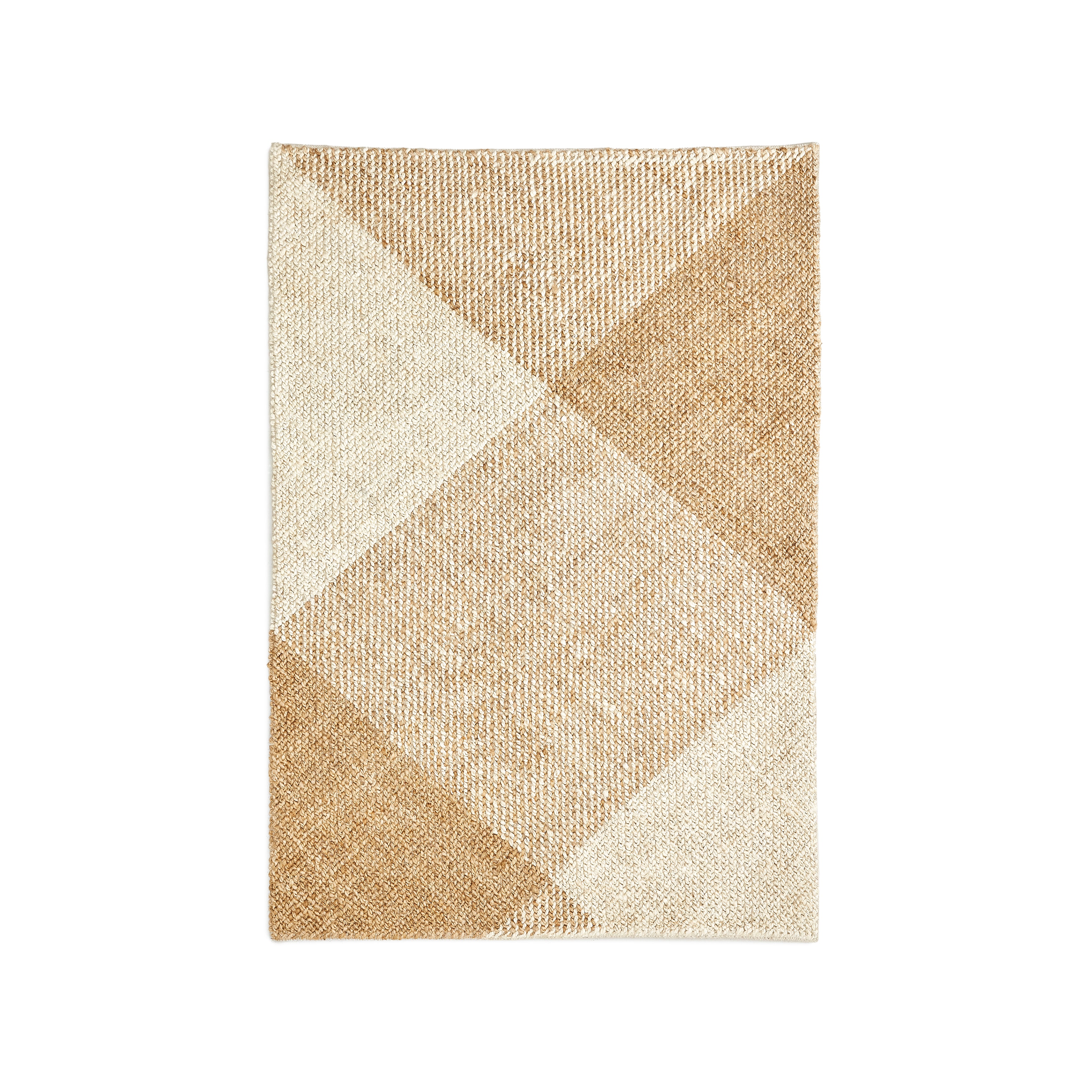 Maelan jute & cotton check rug 160 x 230 cm - Product Image