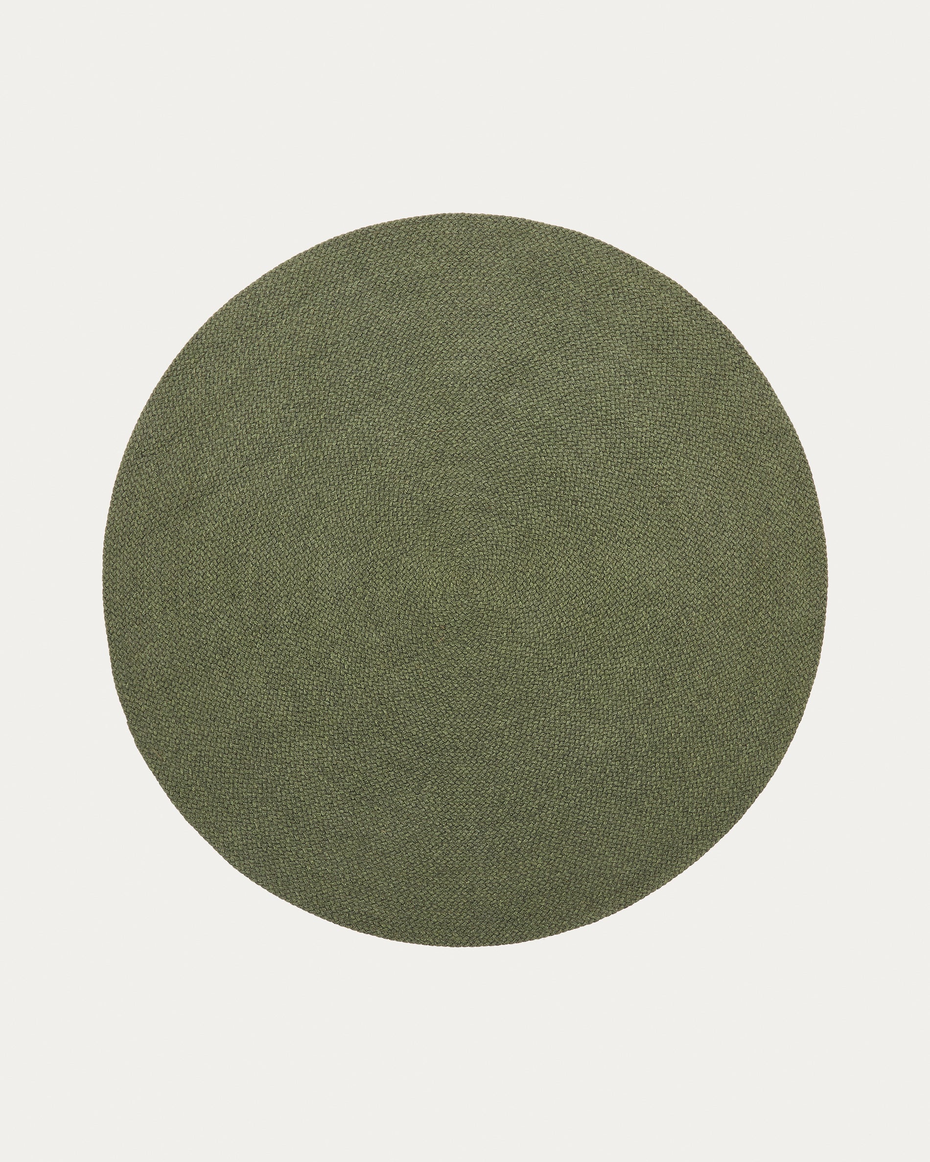 Despas green round rug made from synthetic fibres Ø 200 cm - Product View