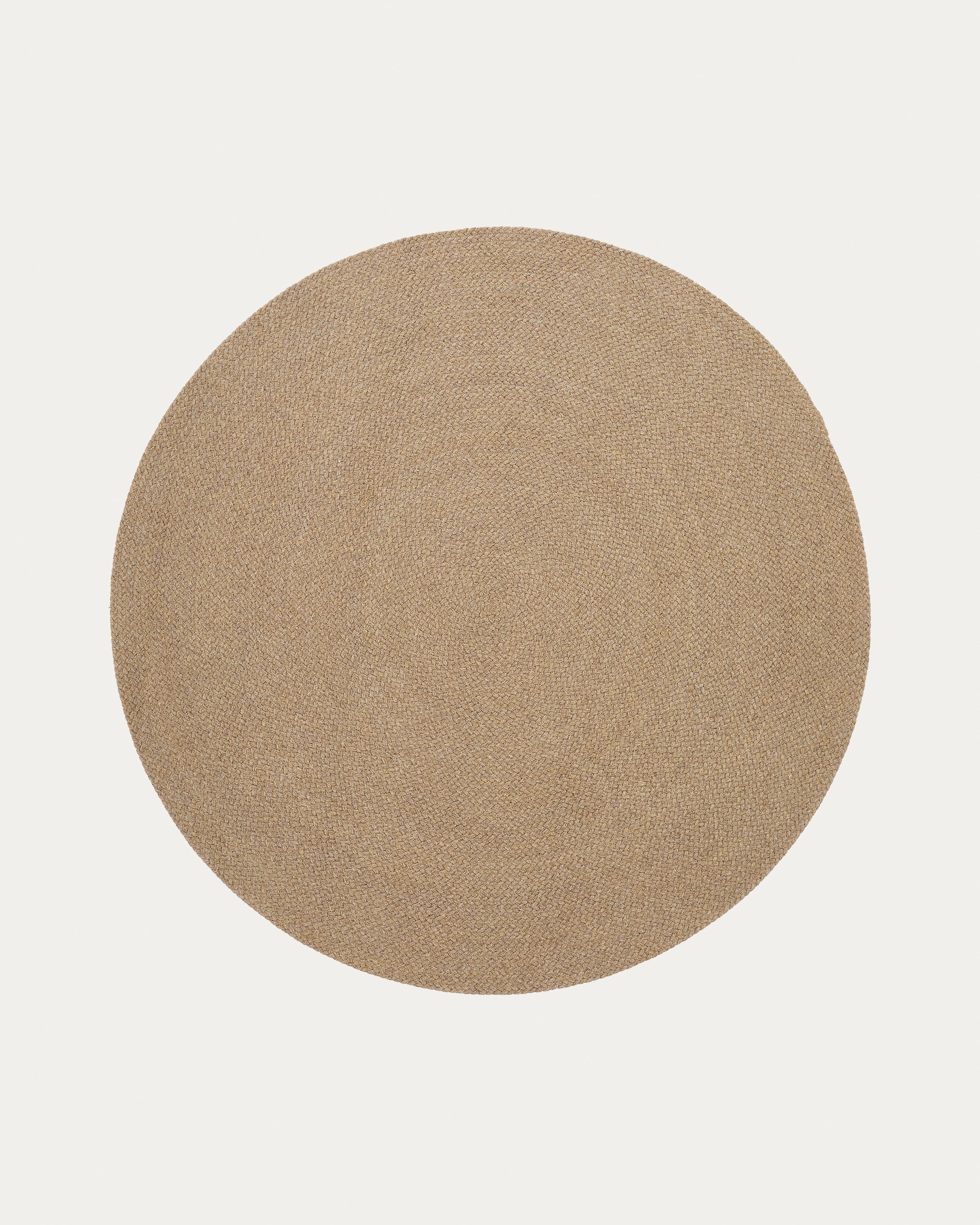 Despas beige round rug made from synthetic fibres Ø 200 cm - Product View