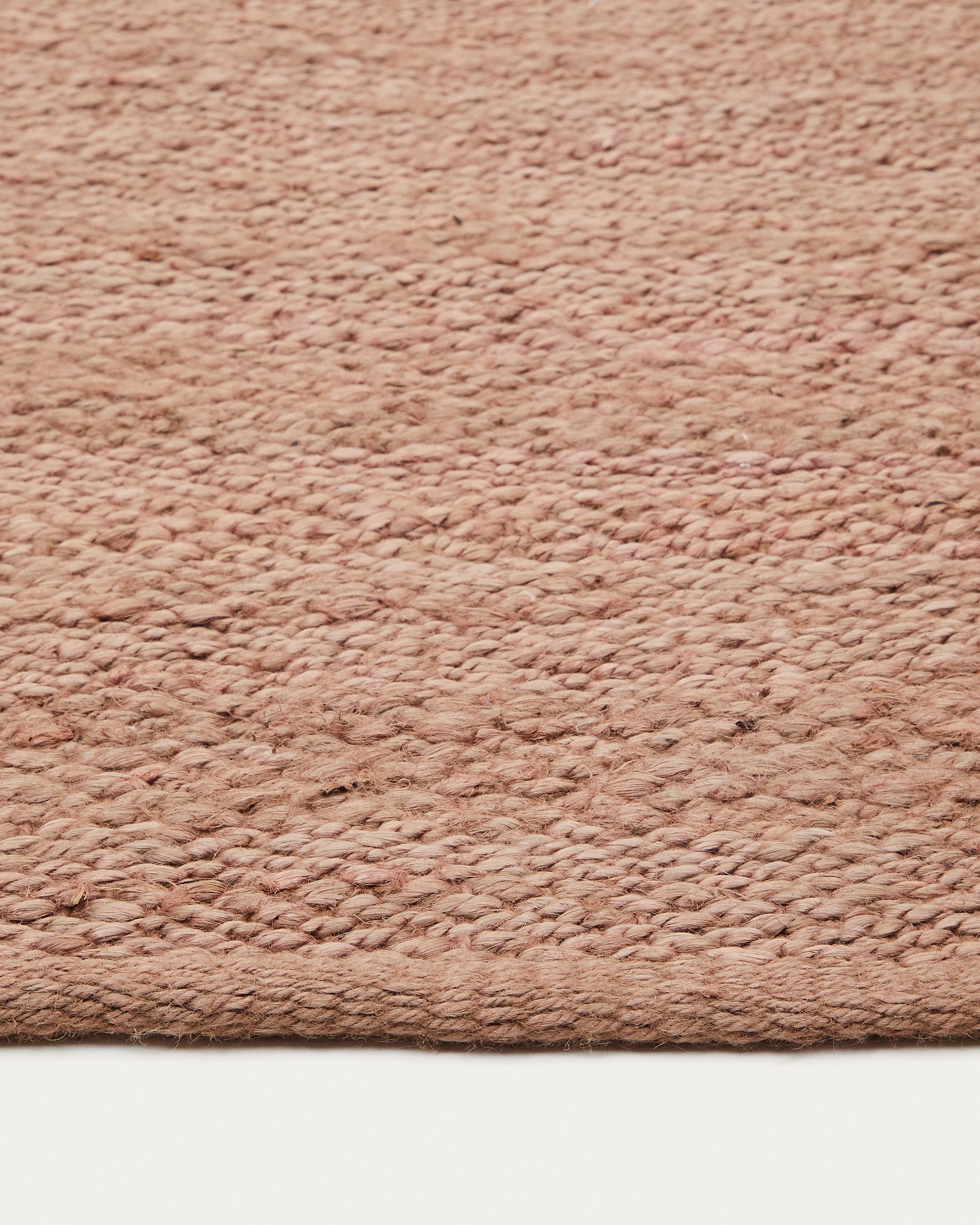 Sallova pink jute rug 160 x 230 cm - Detail