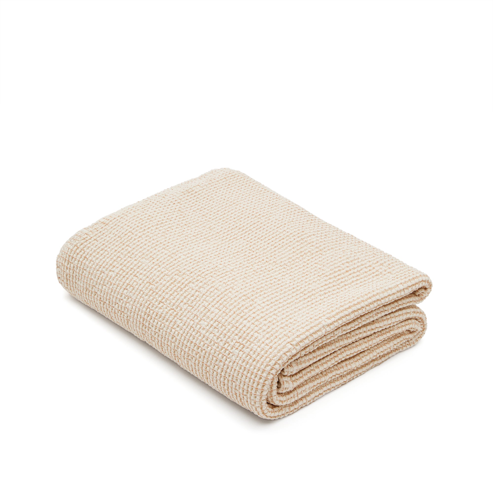 Senara beige cotton bedspread for 90/135 cm bed - Product Image