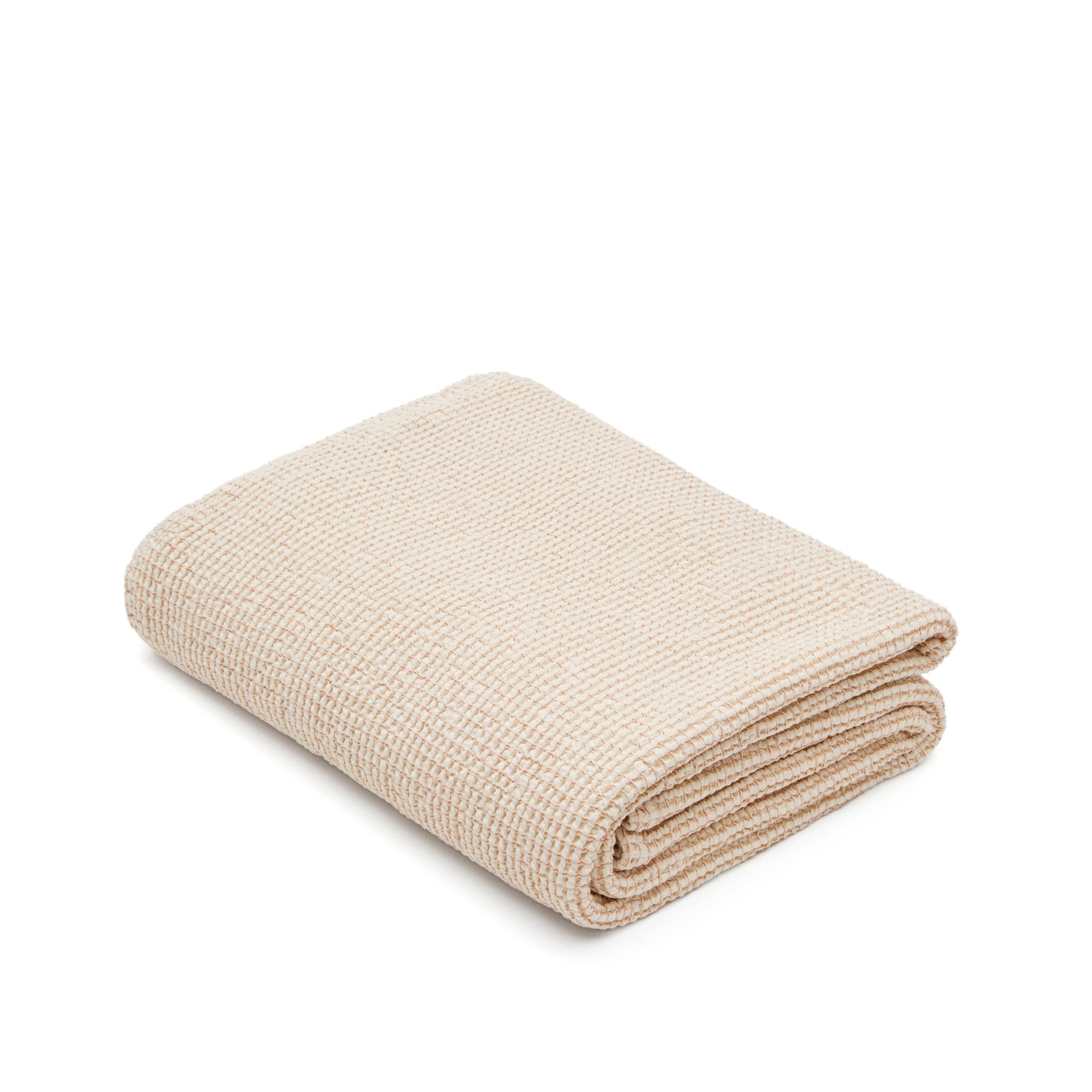 Senara beige cotton bedspread for 90/135 cm bed - Product Image