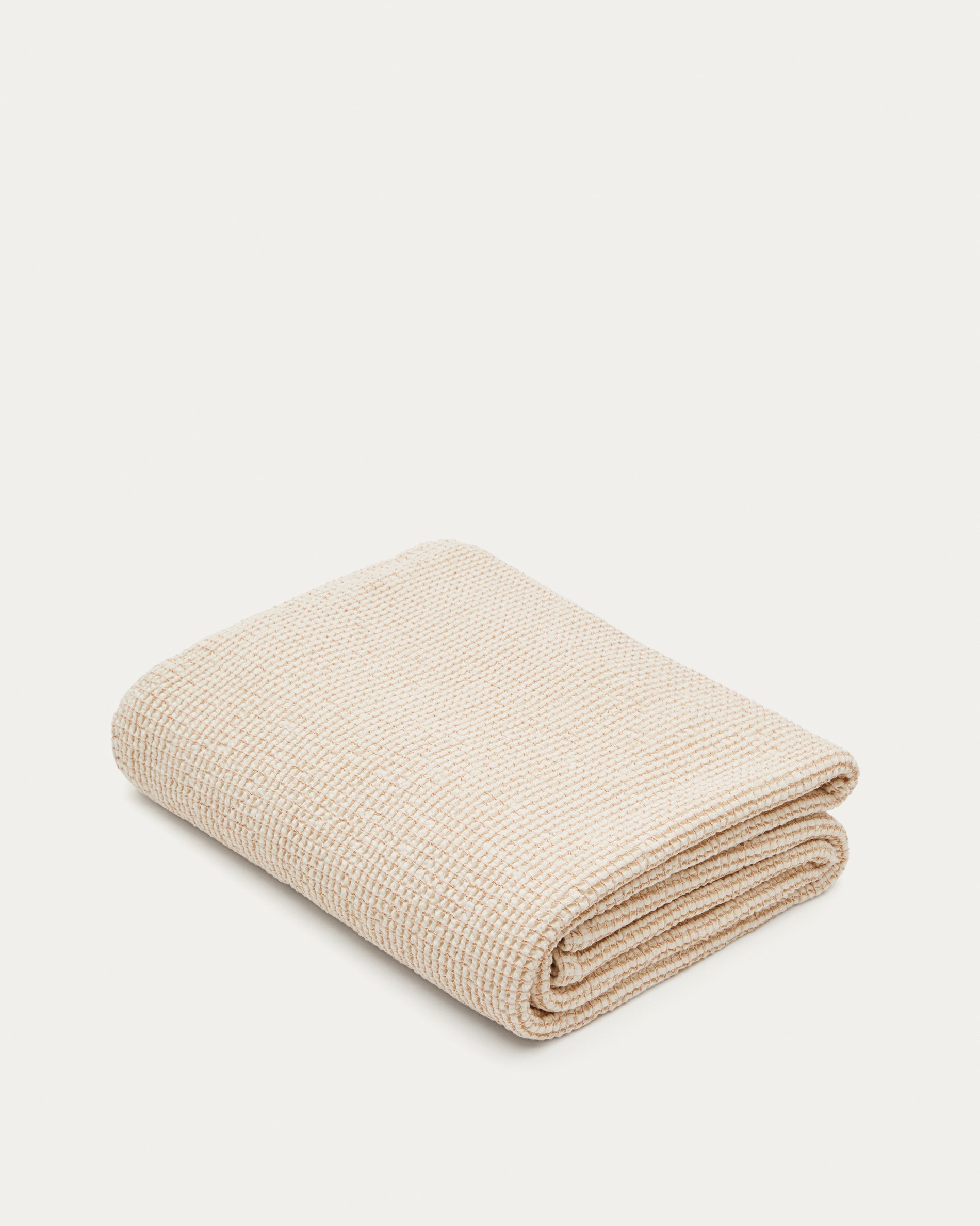 Senara beige cotton bedspread for 90/135 cm bed - Product View