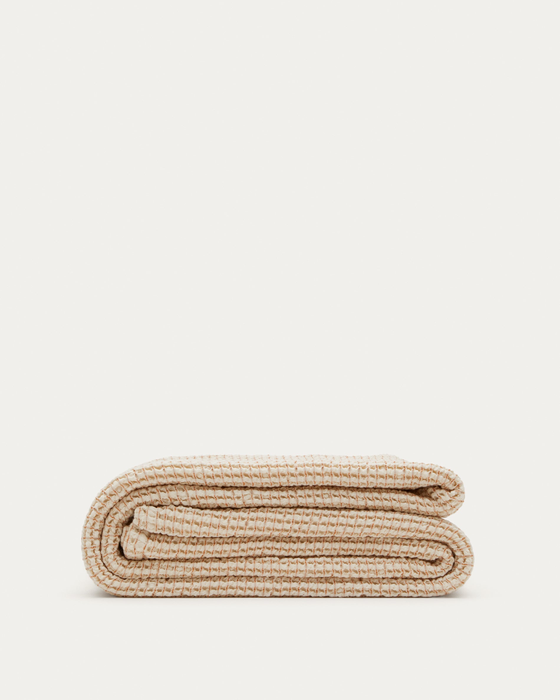 Senara beige cotton bedspread for 90/135 cm bed - Product View