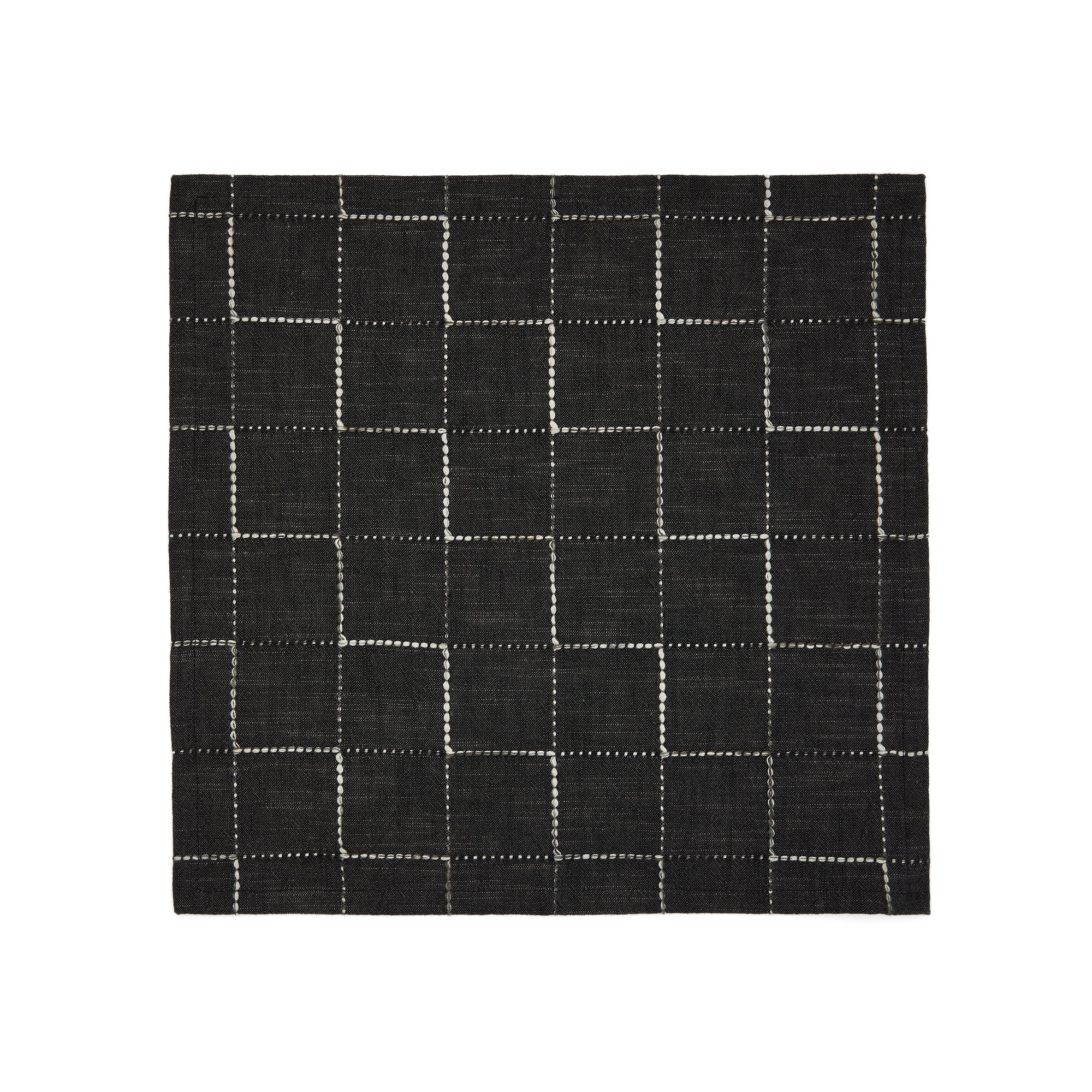 Ersen set of 2 black, 100% cotton napkins - Product Image