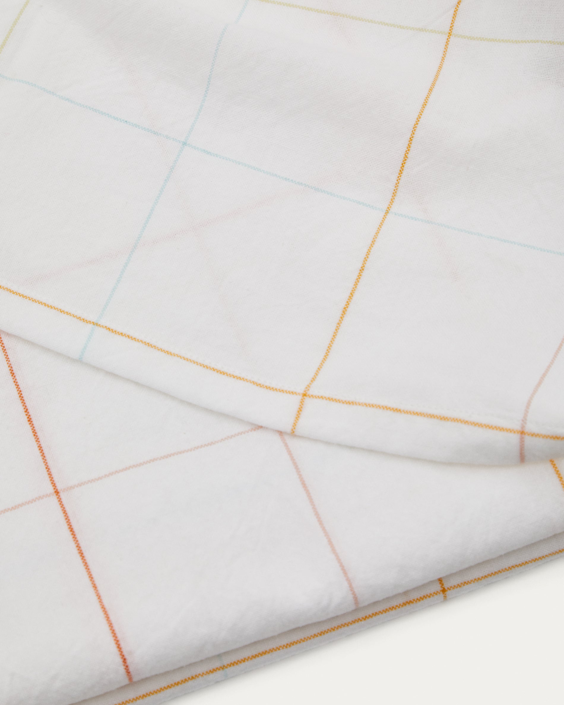 Melis multi-coloured checked 100% cotton tablecloth 150 x 250 cm - Detail