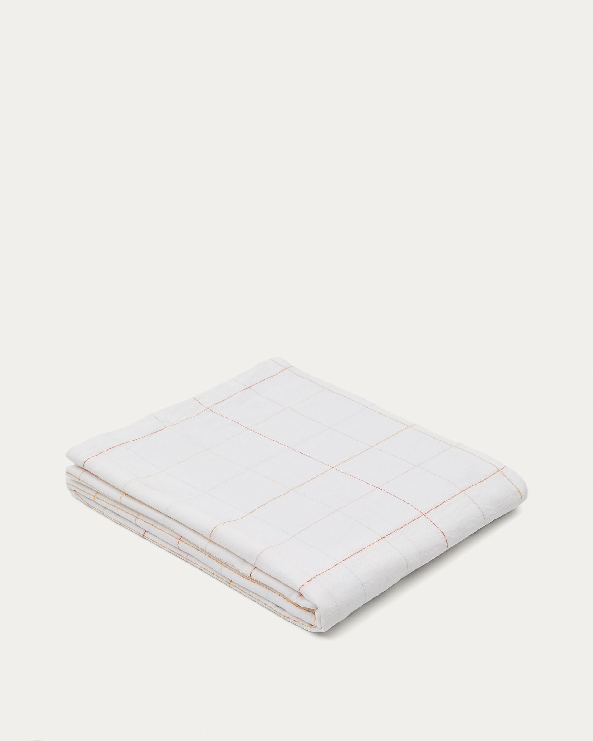 Melis multi-coloured checked 100% cotton tablecloth 150 x 250 cm - Product View