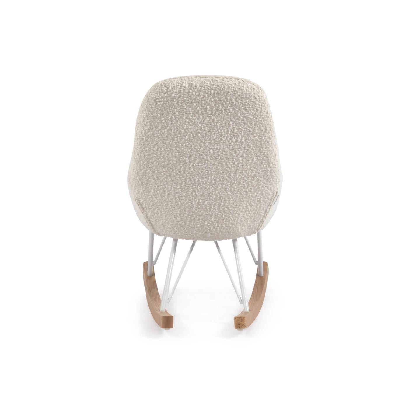 Joey children’s rocking chair in white fleece