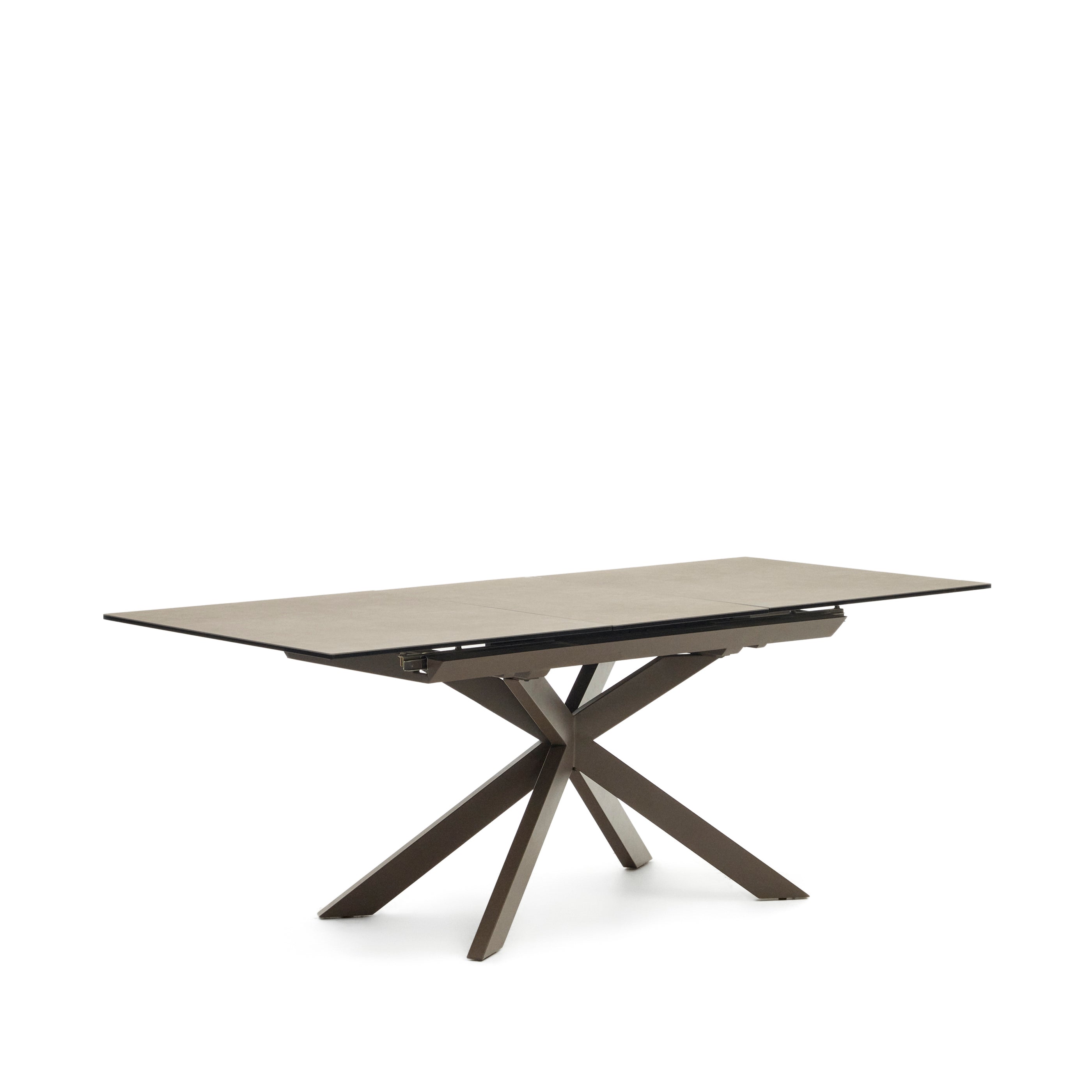 Atminda extendable table, porcelain and steel legs with a grey finish, 160 (210) x 90 cm - Product Image