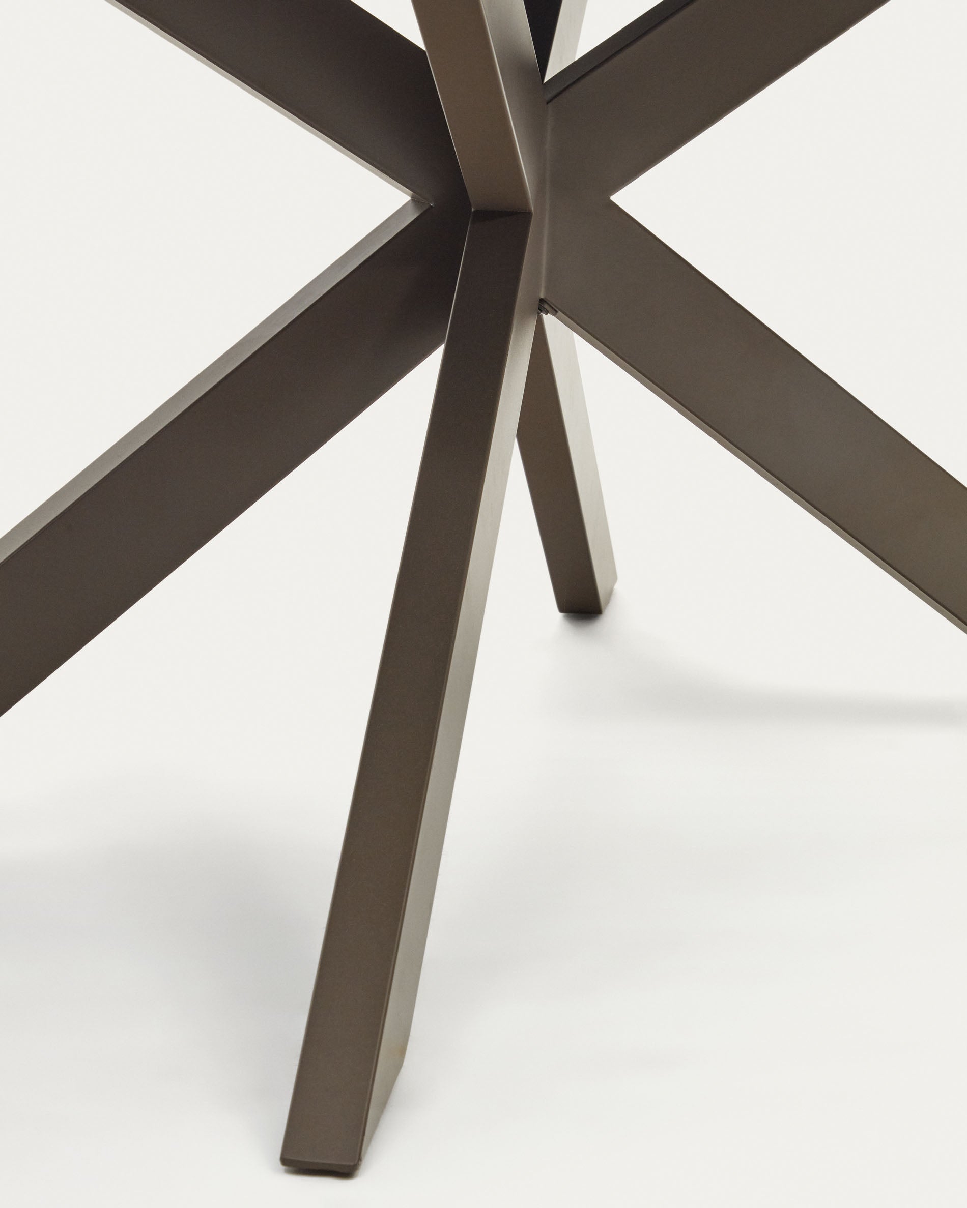 Atminda extendable table, porcelain and steel legs with a grey finish, 160 (210) x 90 cm - Detail
