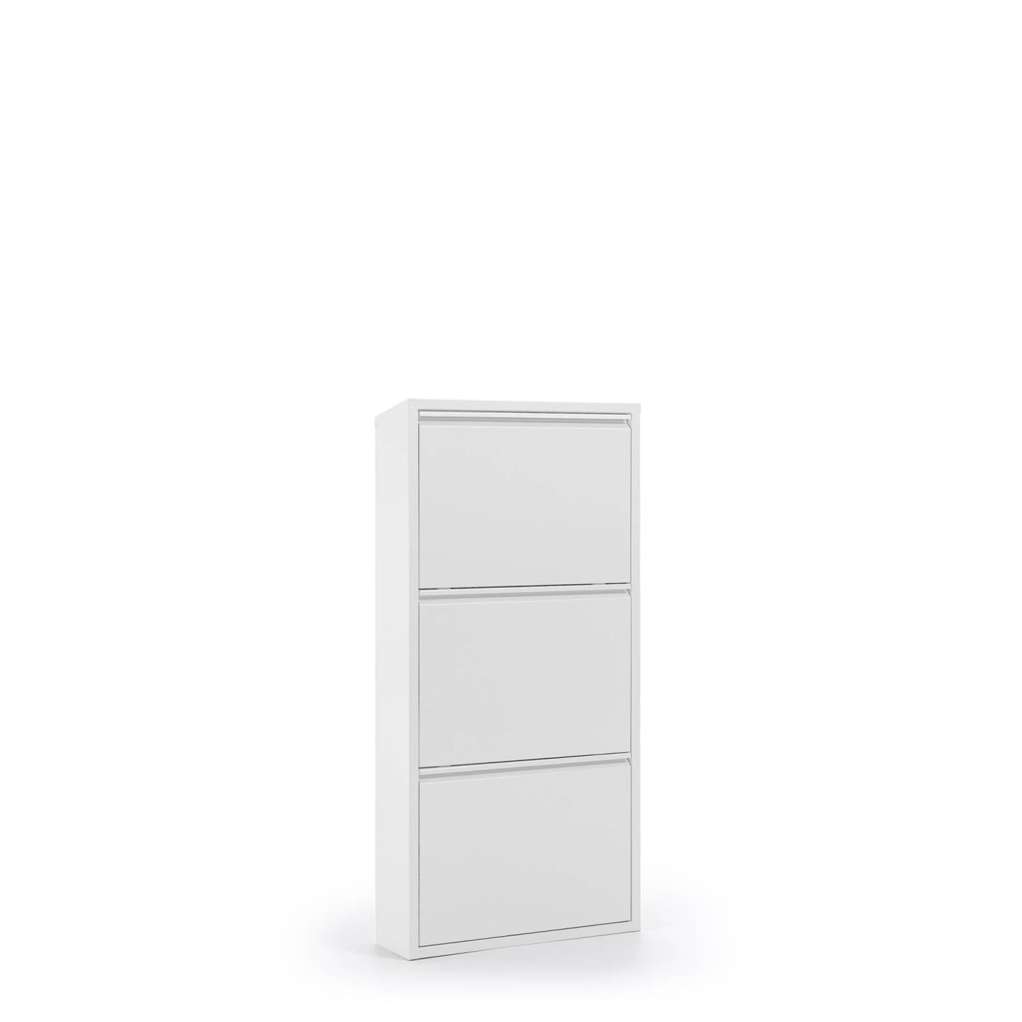 Shoe rack Ode 50 x 103 cm 3 doors white - Product Image