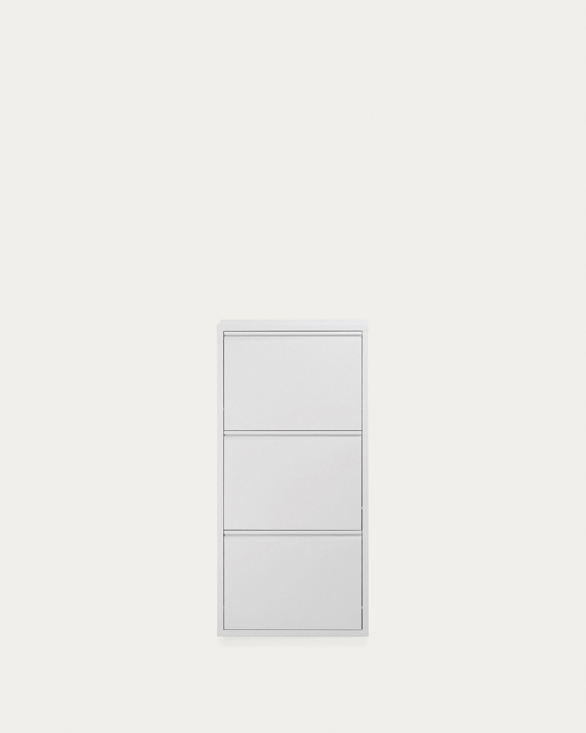 Shoe rack Ode 50 x 103 cm 3 doors white - Product View
