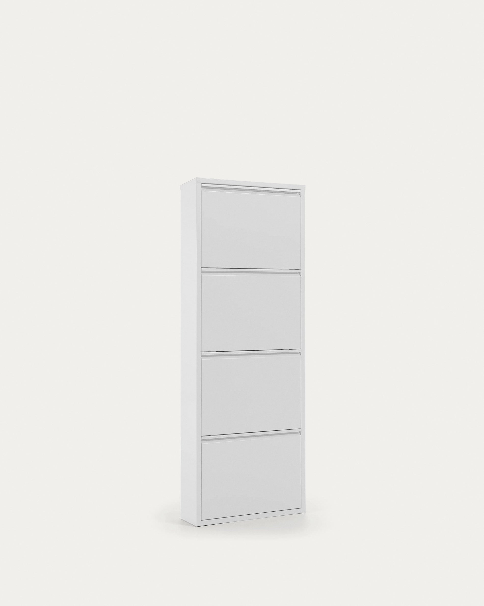Shoe rack Ode 50 x 136 cm 4 doors white - Product View