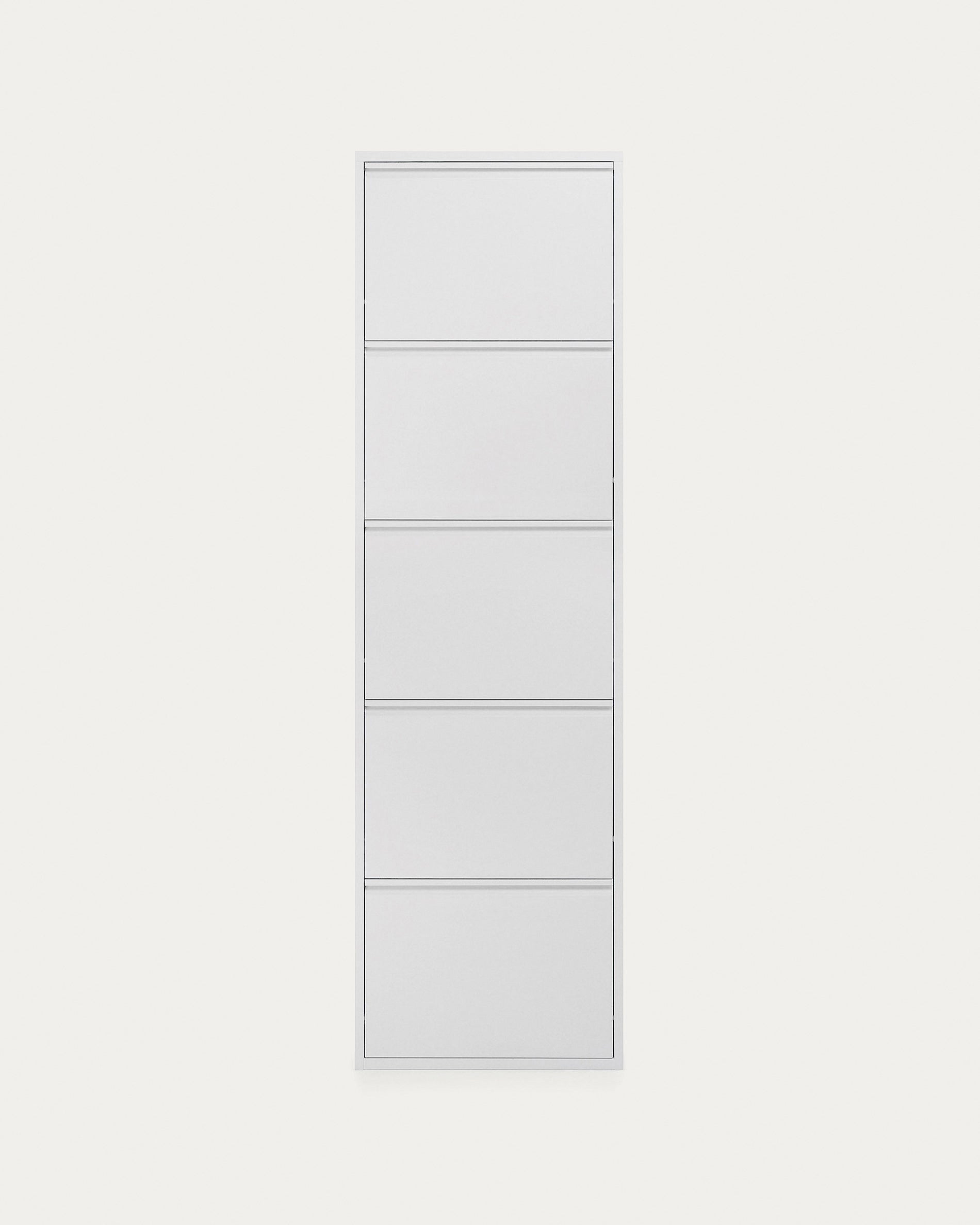 Shoe rack Ode 50 x 168,5 cm 5 doors white - Product View