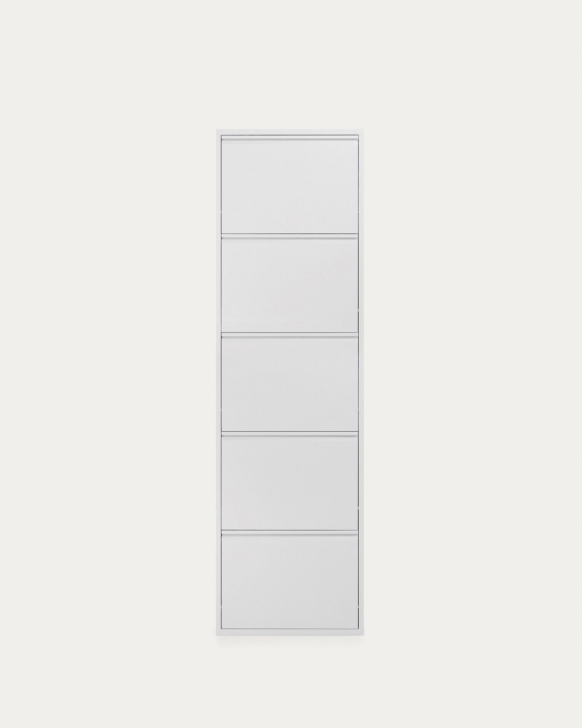 Shoe rack Ode 50 x 168,5 cm 5 doors white - Product View