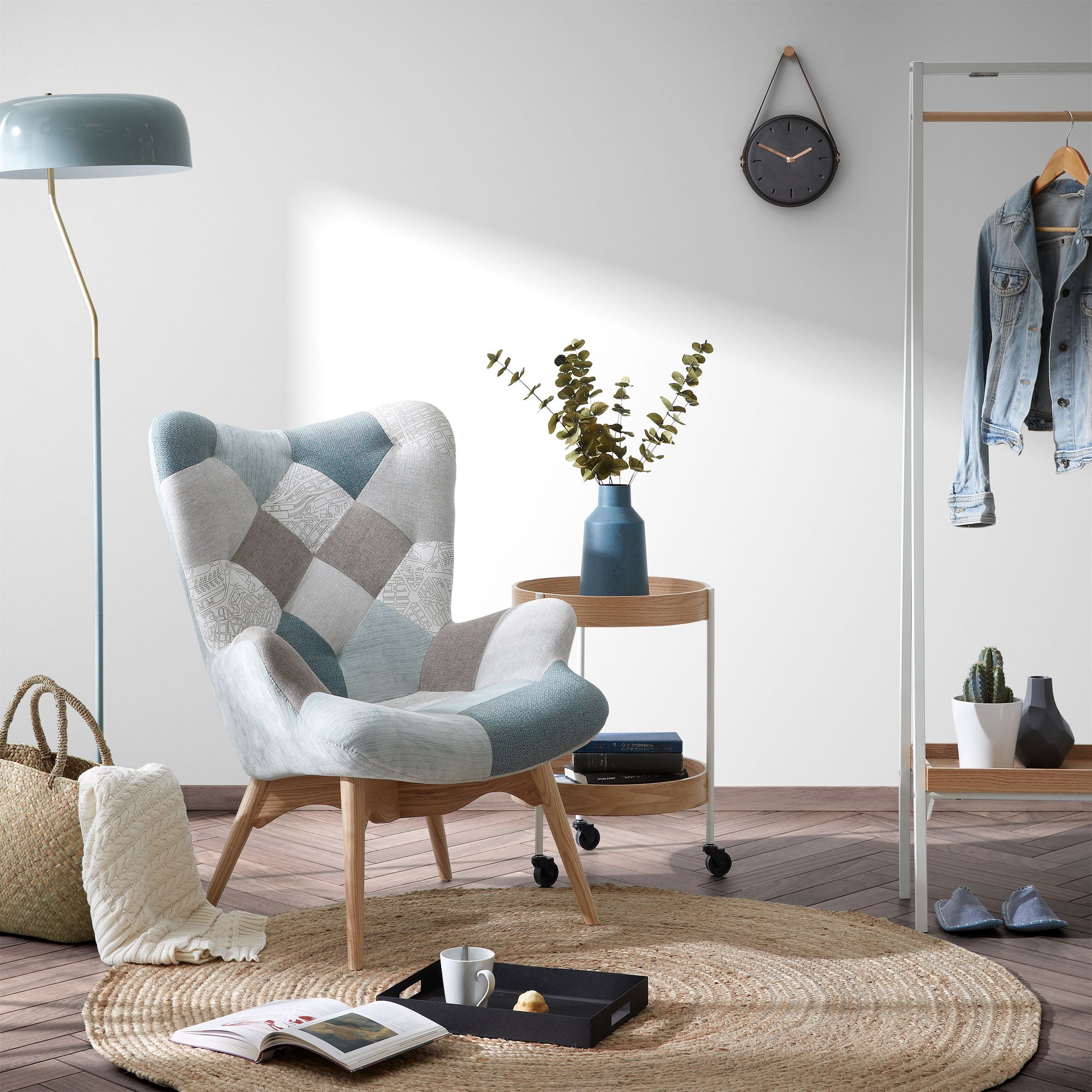Doc rug Ø 100 cm natural - Lifestyle