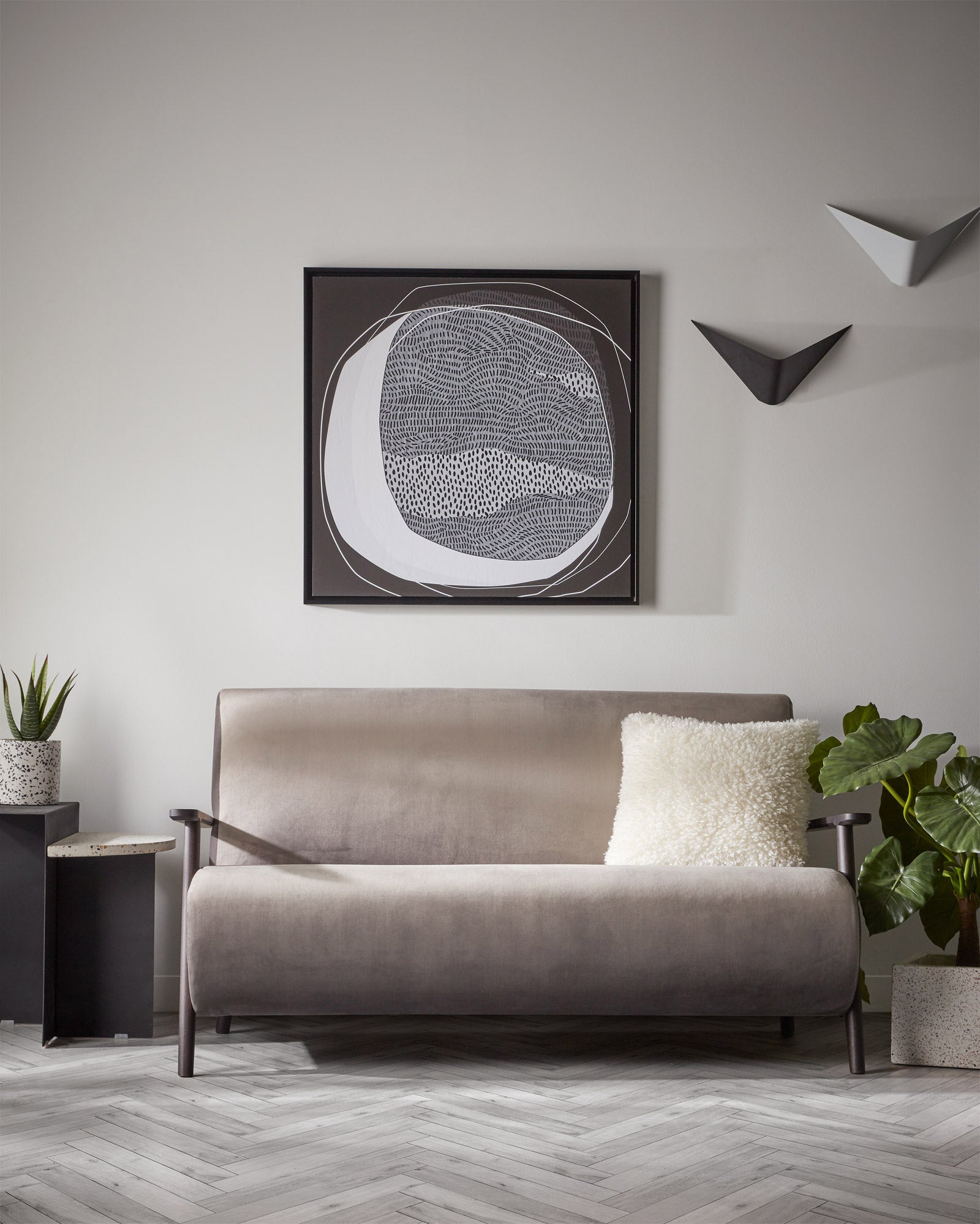 Ginebra wall lamp in white - Lifestyle