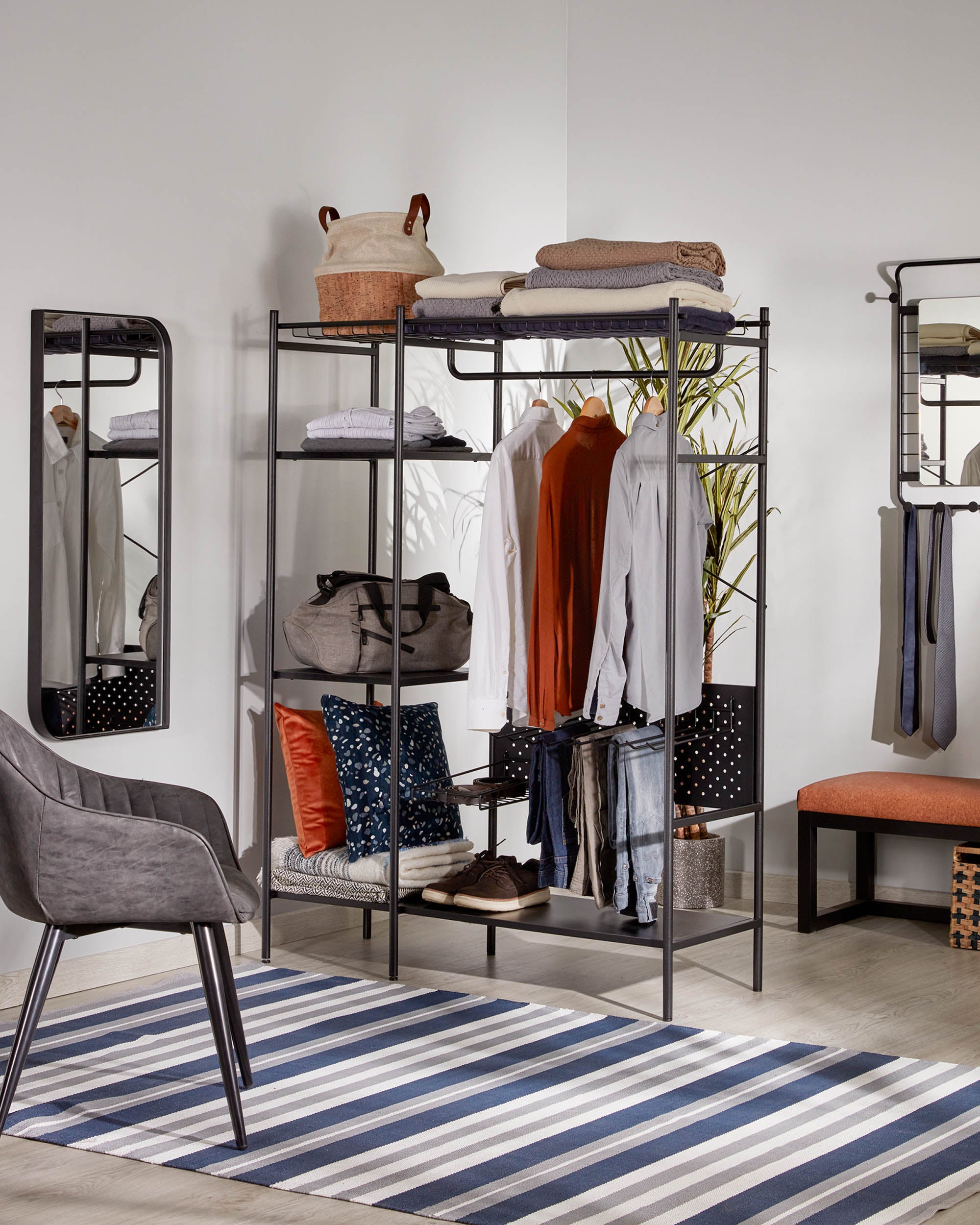 Storn doorless closet 120 x 182 cm - Lifestyle