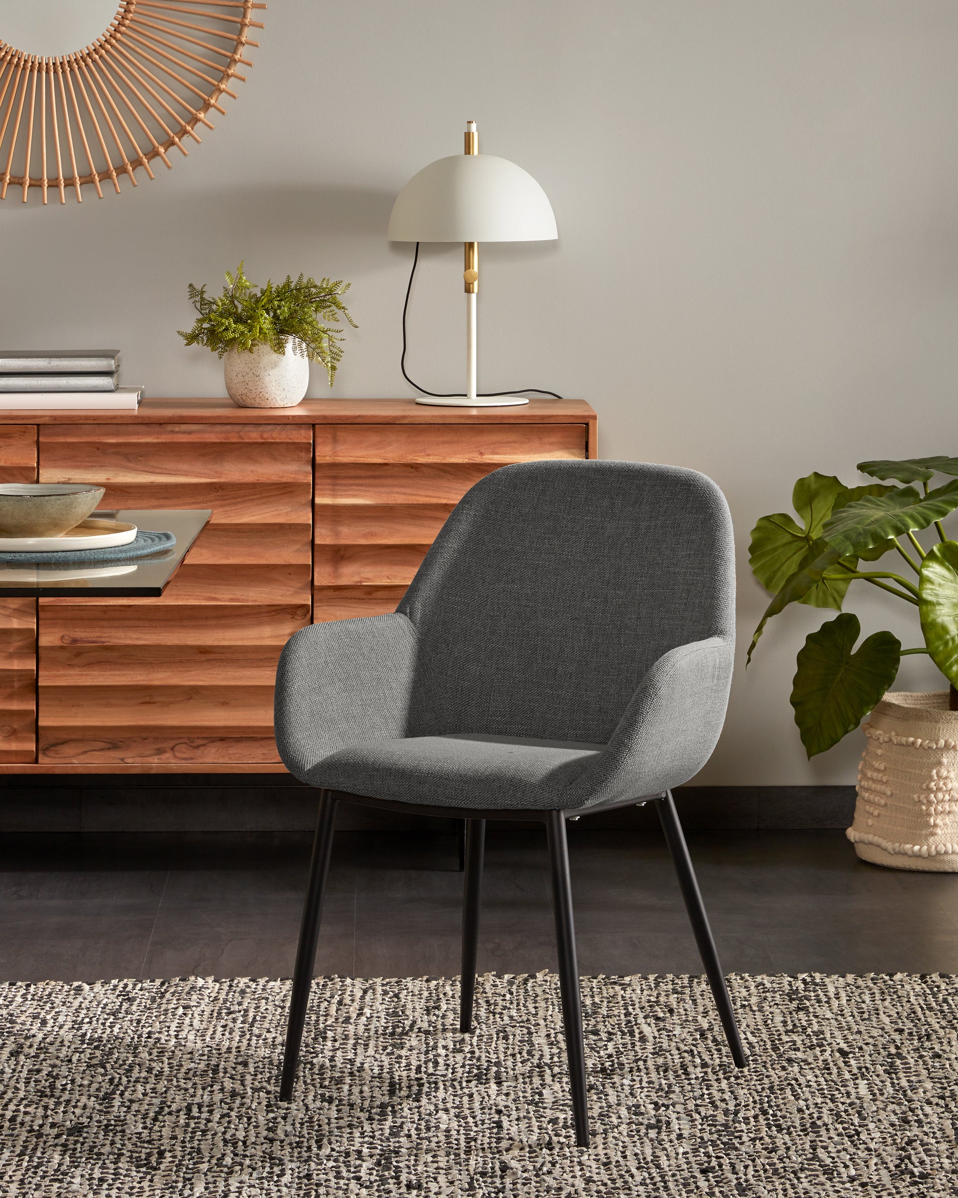 Konna dark grey chair FR - Lifestyle