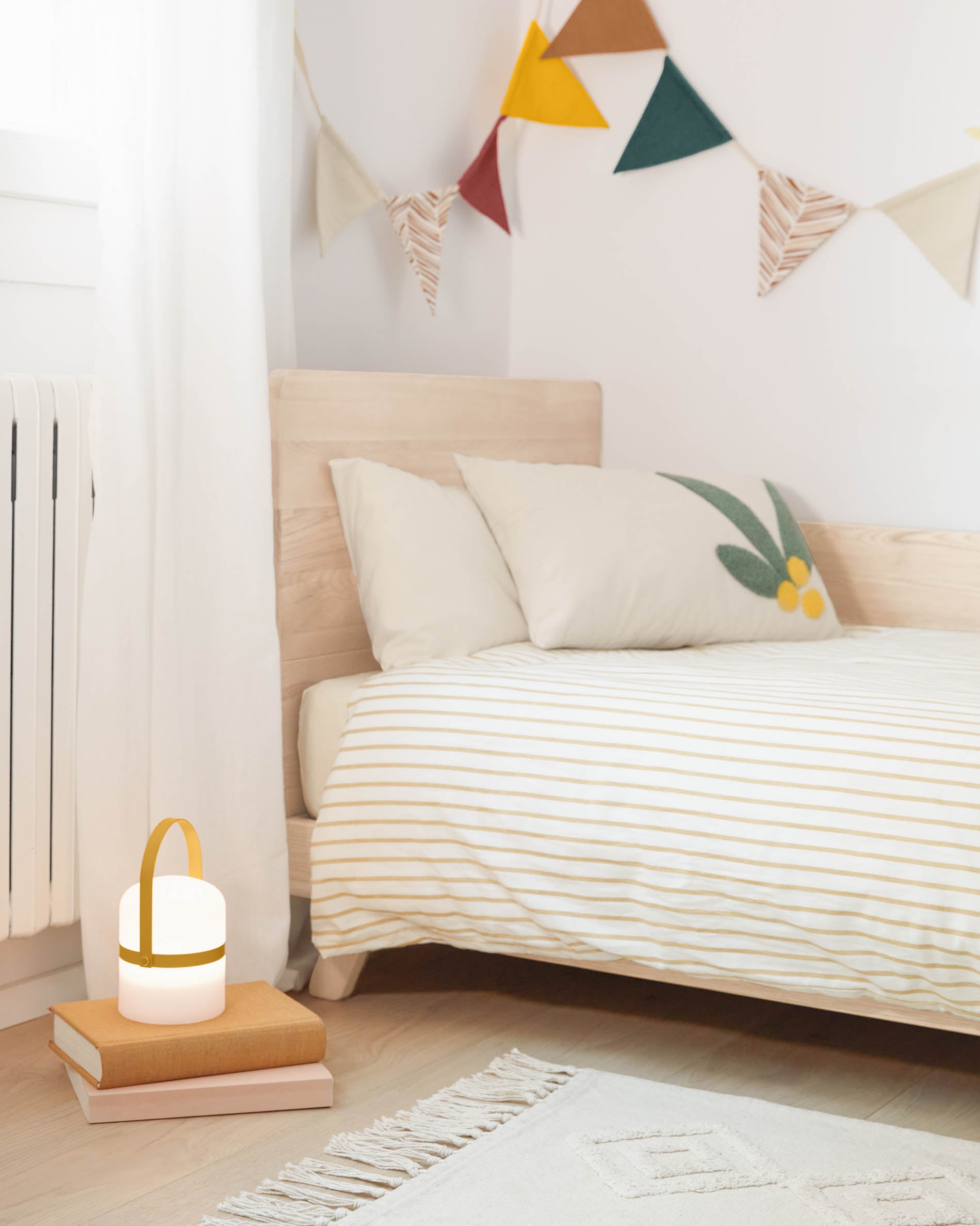 Ridley mustard yellow mini table lamp - Lifestyle