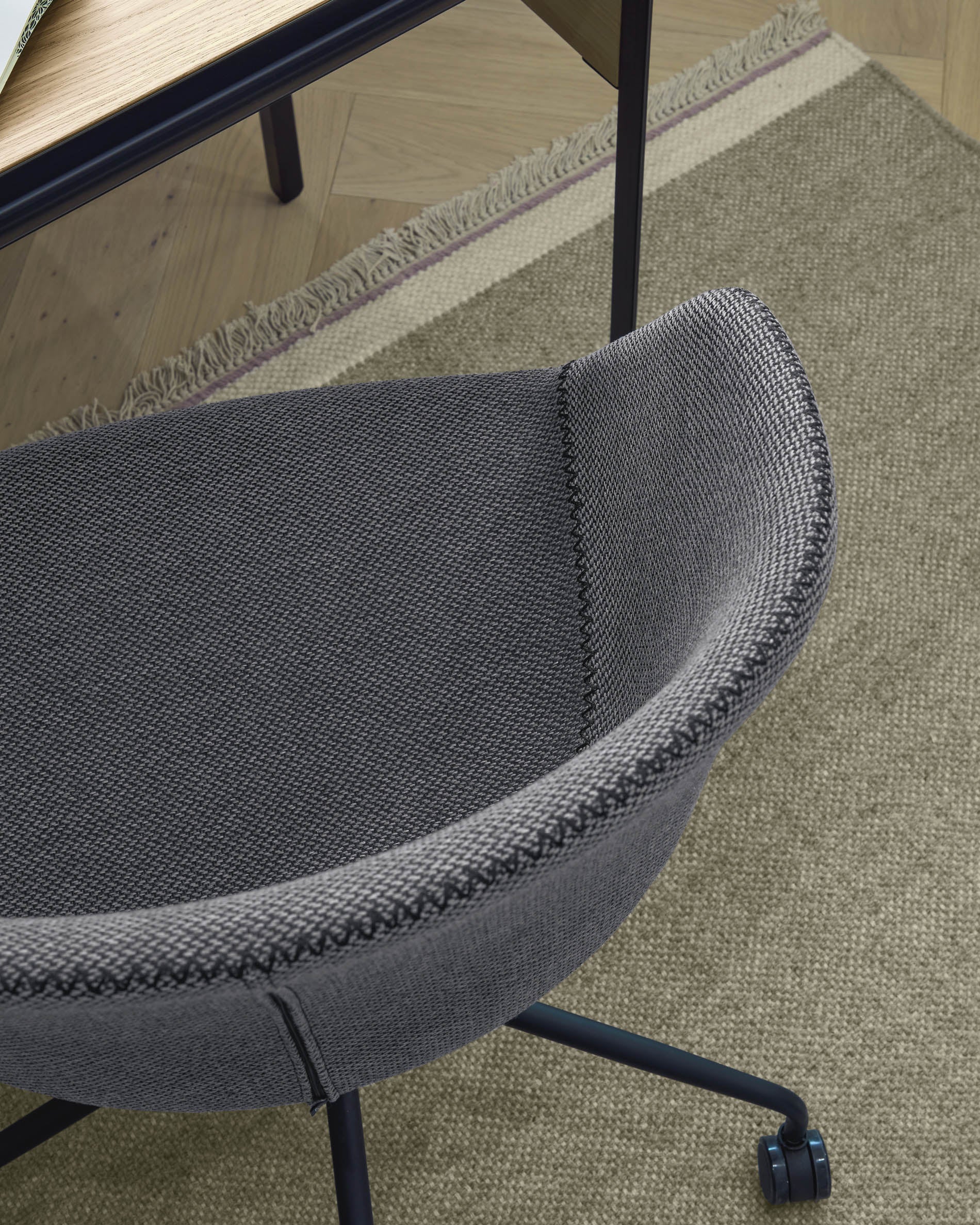Yvette dark grey office chair - Lifestyle