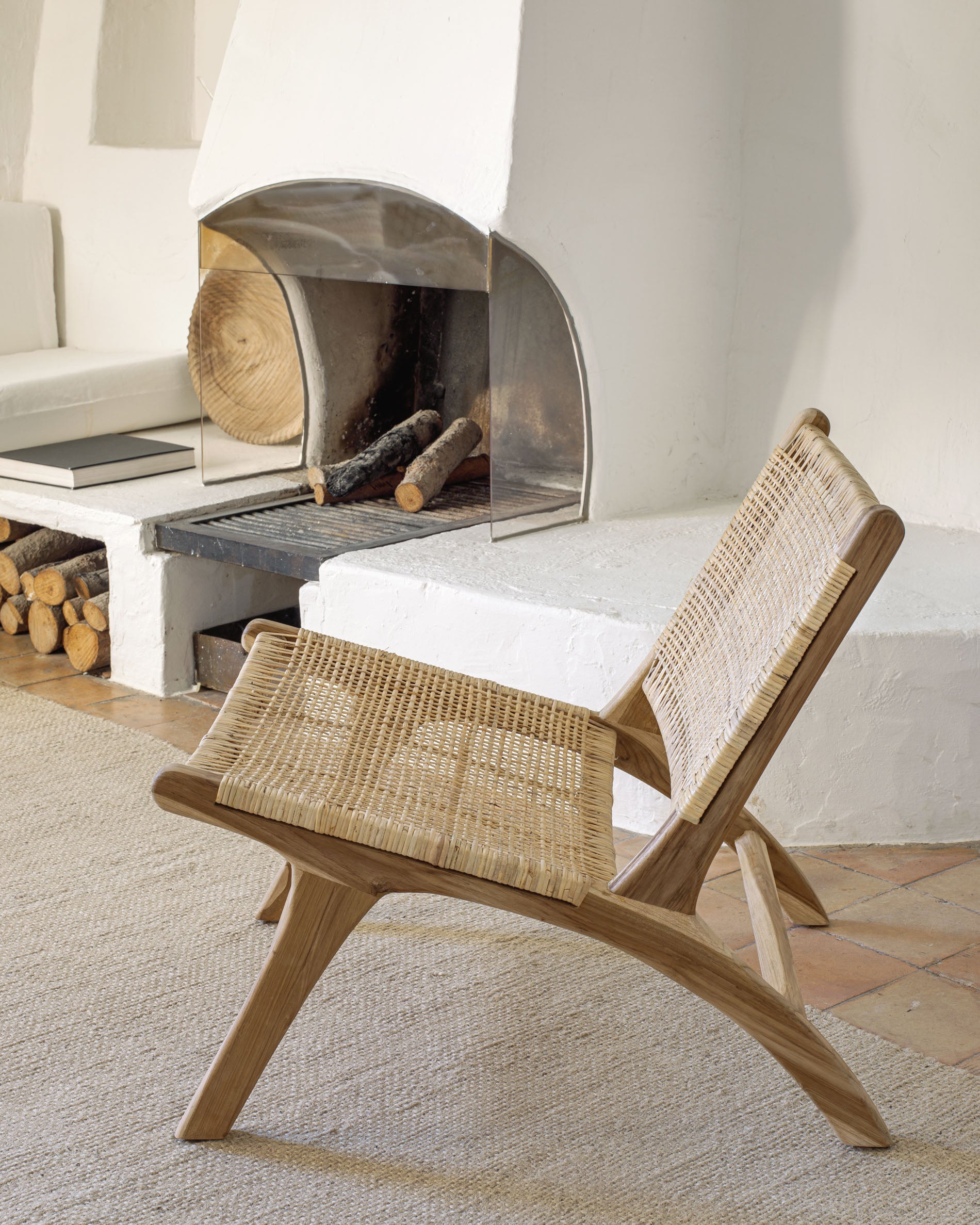 Beida solid teak armchair - Lifestyle