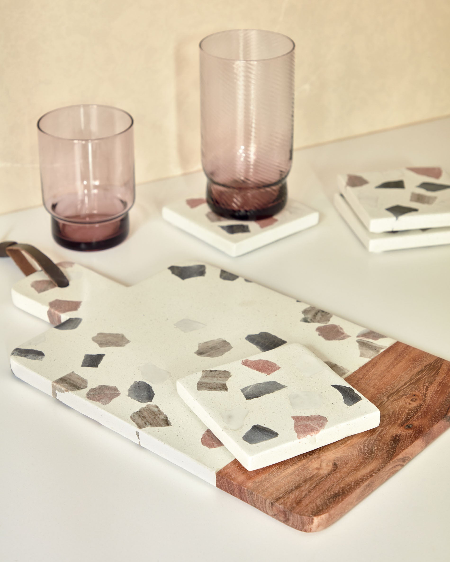 Temira set of multicoloured coasters - Lifestyle