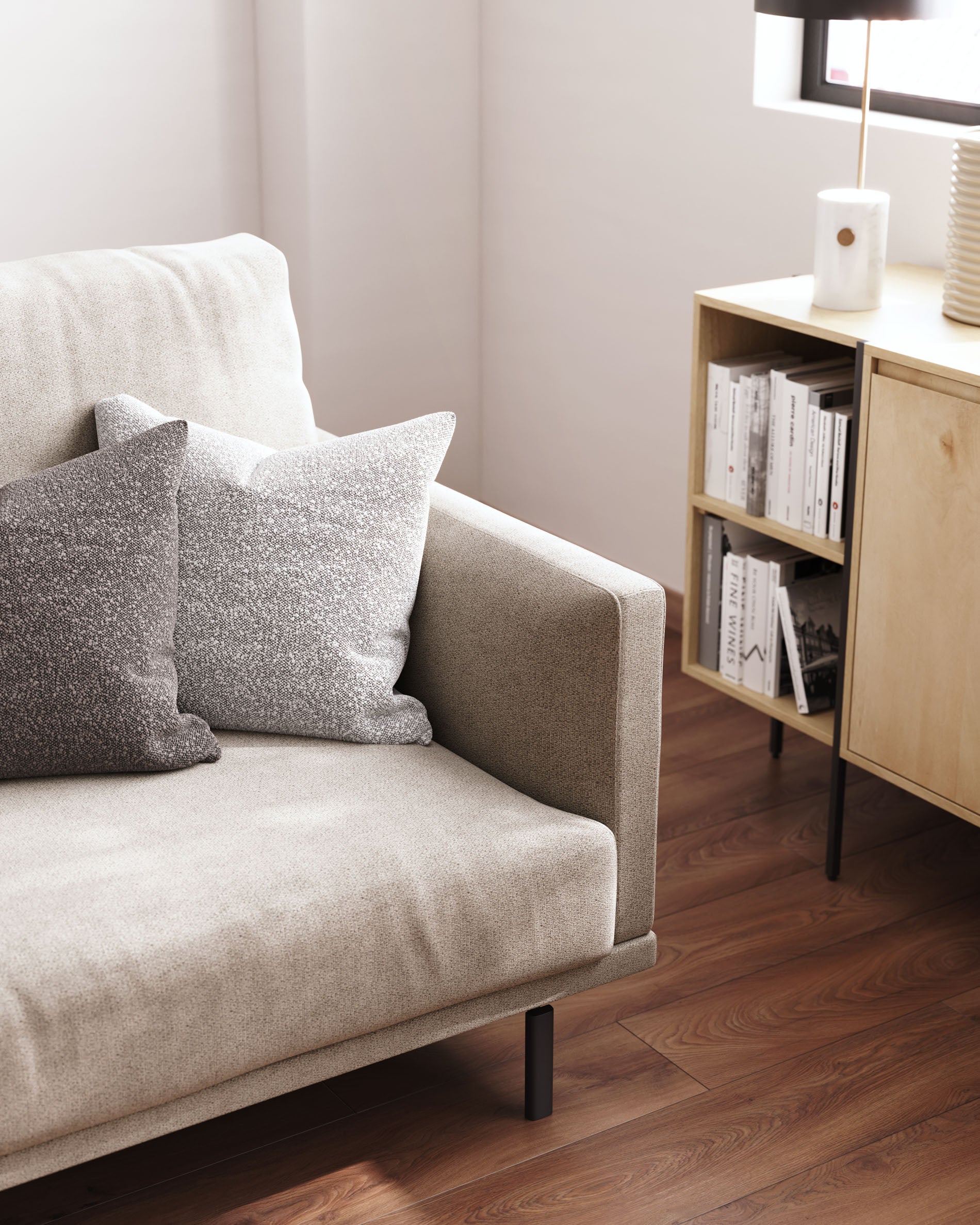 Galene 2 seater sofa in beige, 174 cm FSC Mix Credit FSC Mix Credit - Lifestyle