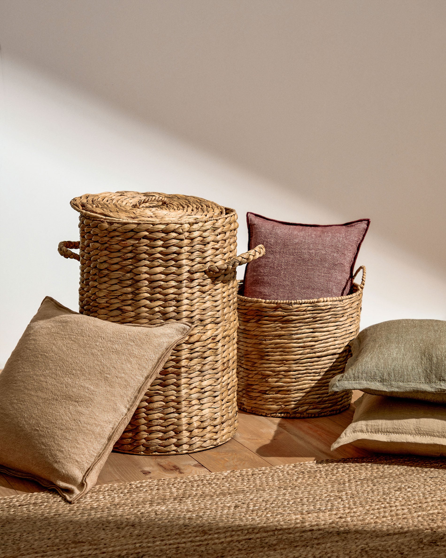 Yessira natural fibre clothes basket, 55 cm - Lifestyle