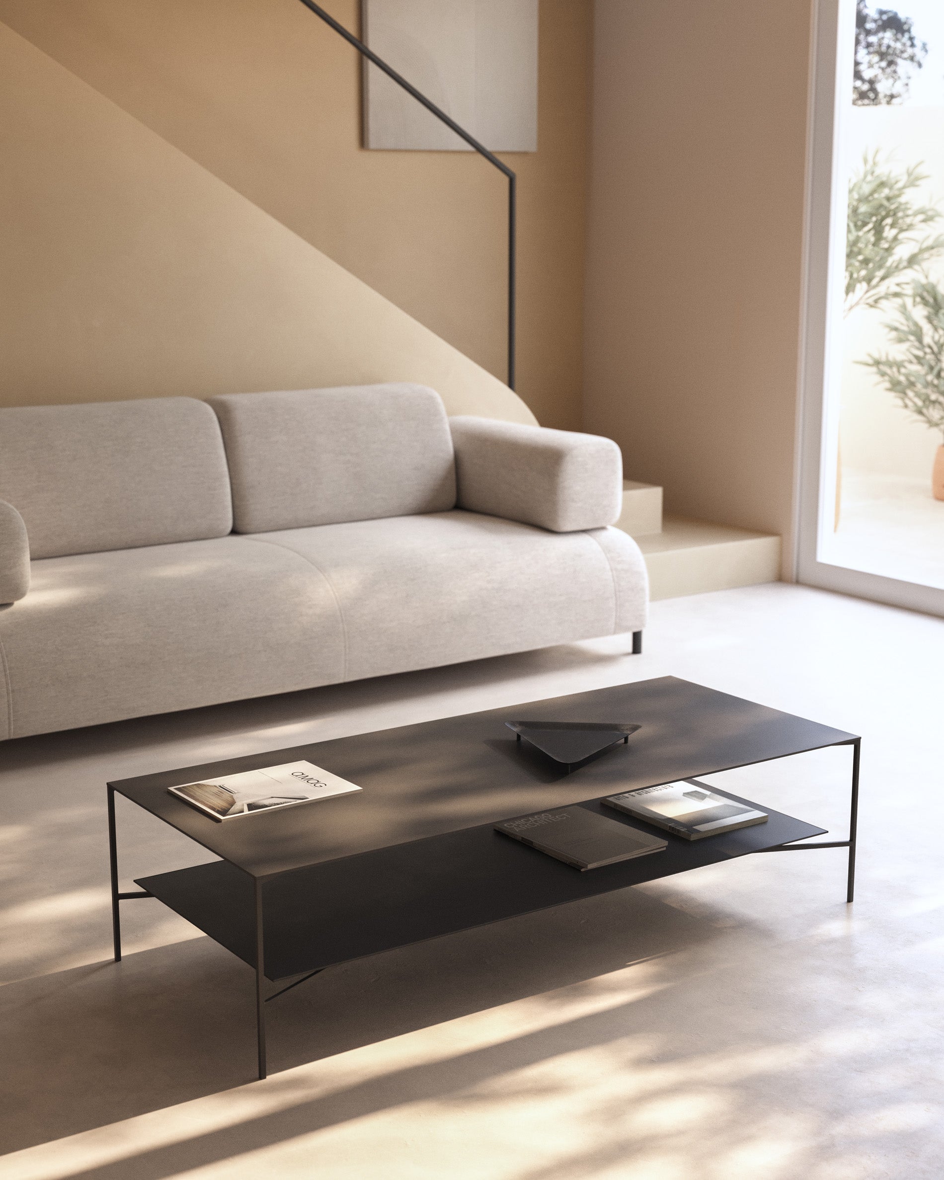 Azisi coffee table 140 x 60 cm - Lifestyle