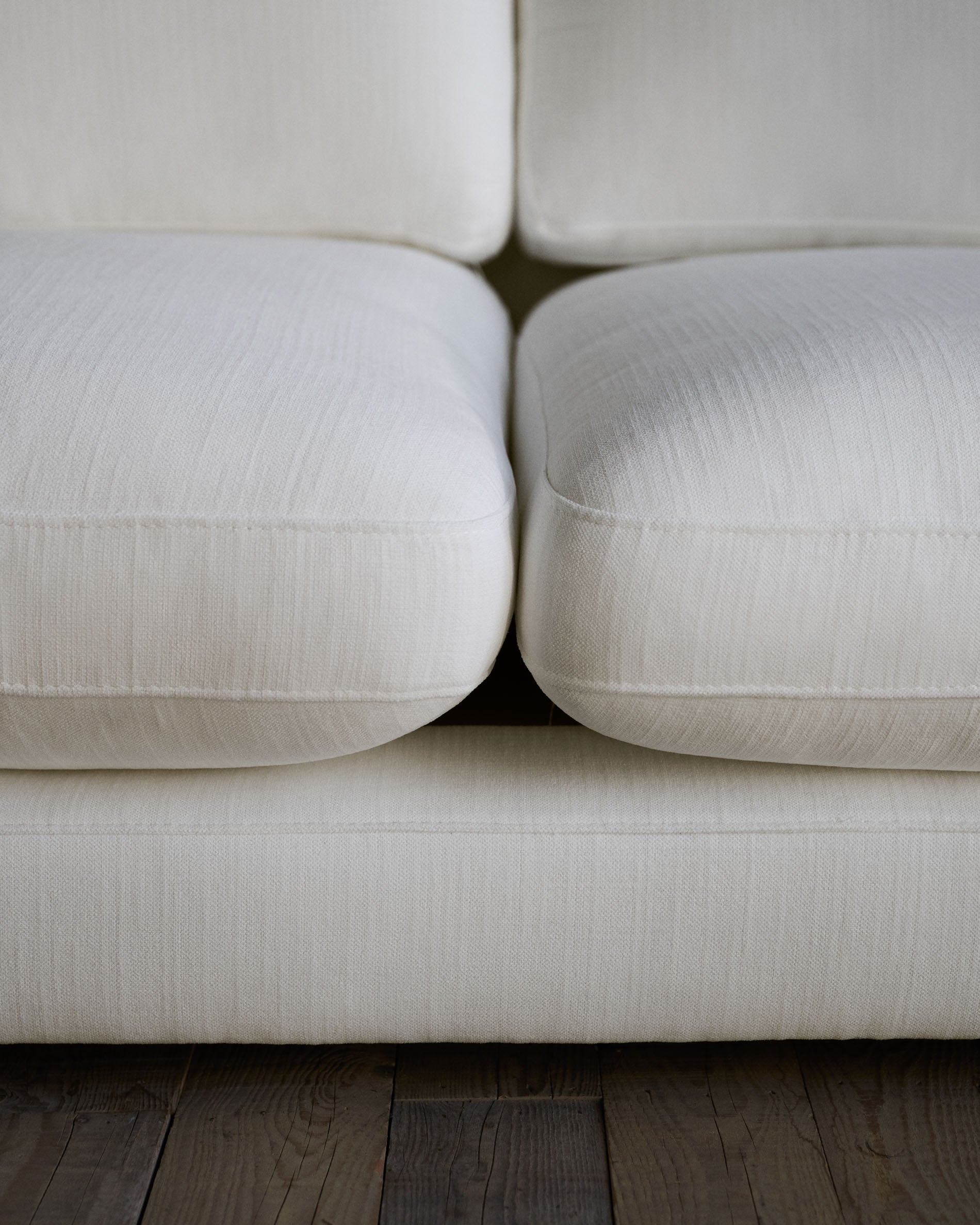 Gala 3-seater white chenille sofa FSC Mix Credit 210cm - Lifestyle