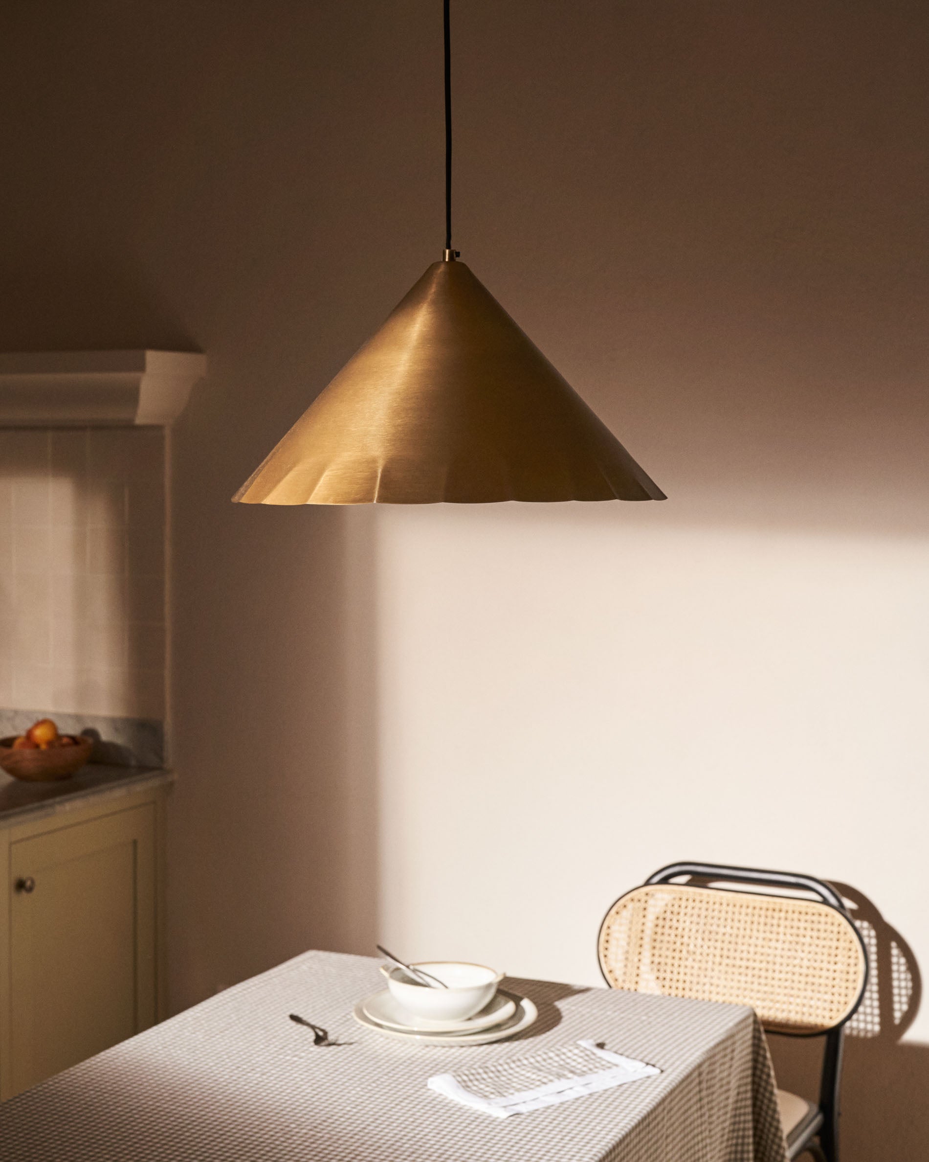 Parlava brass ceiling lamp, Ø 46 cm - Lifestyle