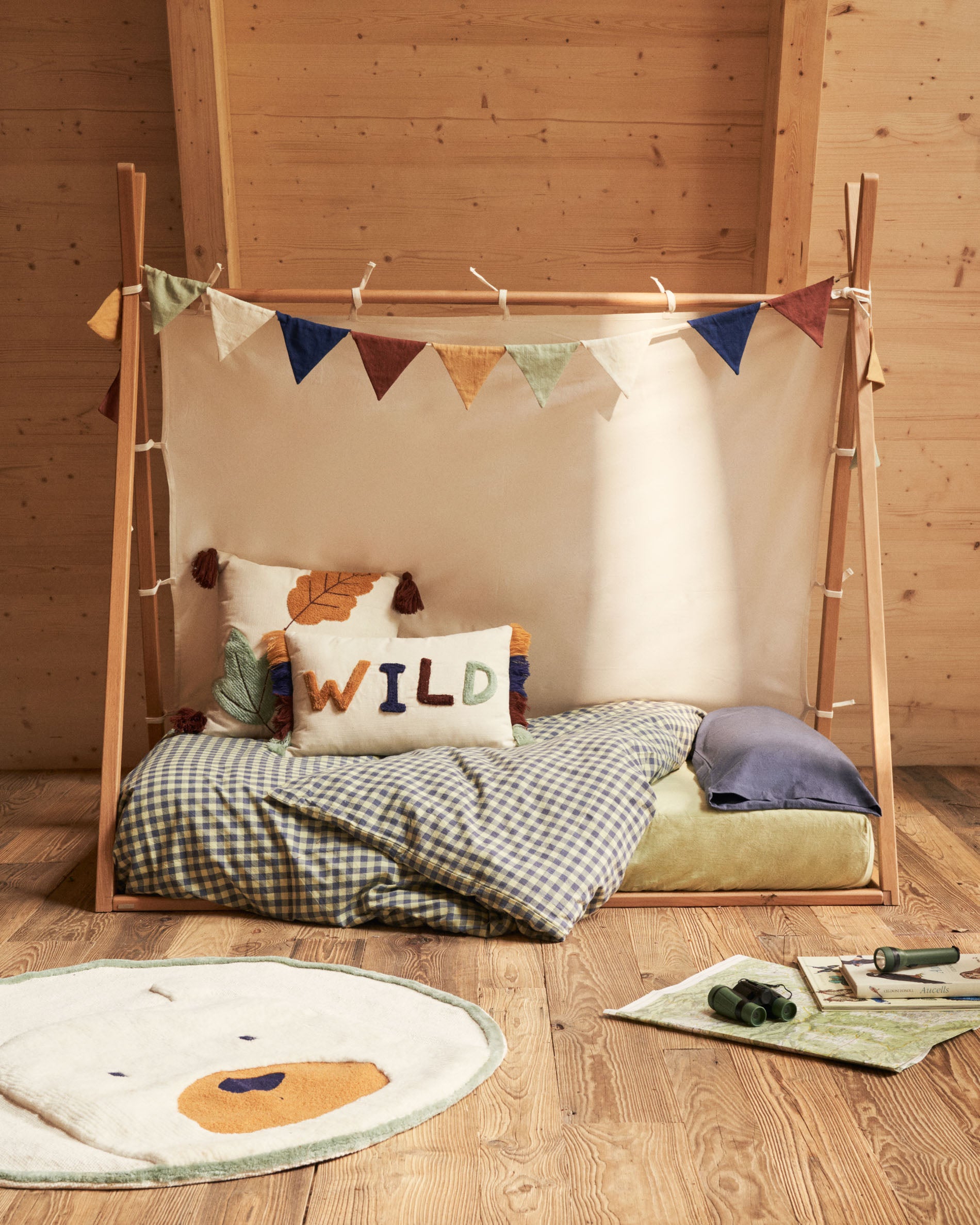 100% cotton canopy for Maralis tipi bed 70 x 140 cm - Lifestyle