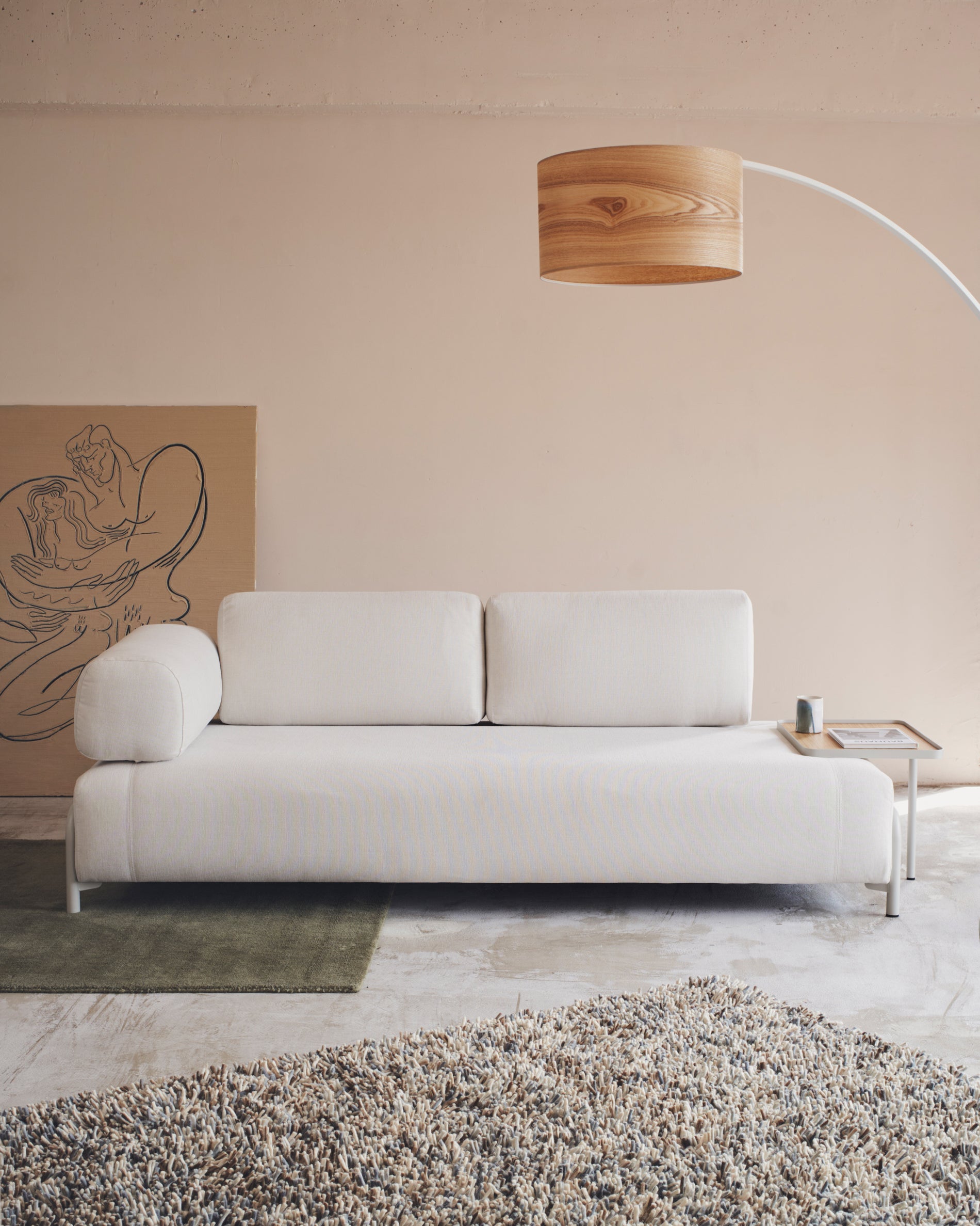 Compo beige chenille arm - Lifestyle