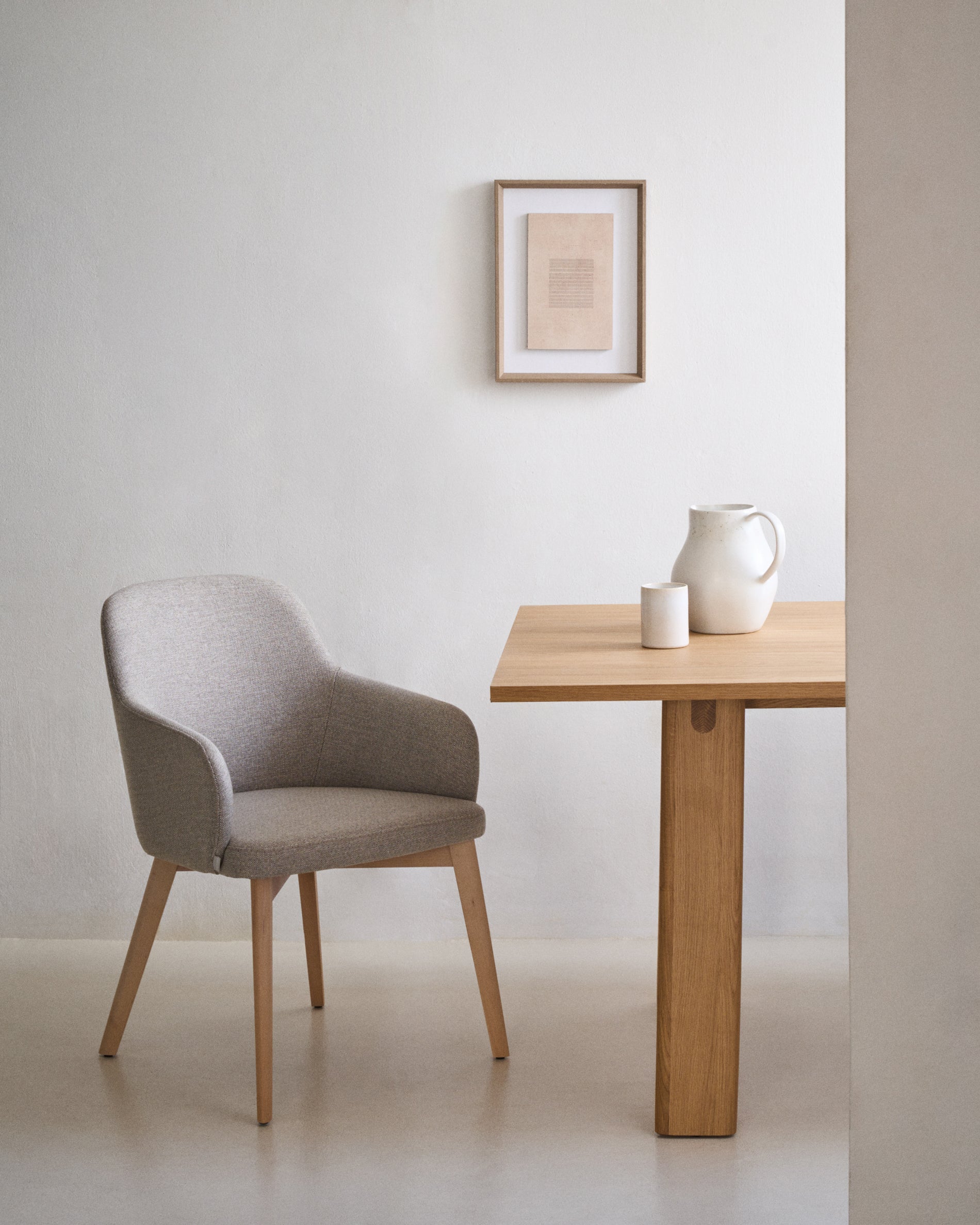 Sormina picture with brown stripes in the centre 30 x 40 cm - Lifestyle