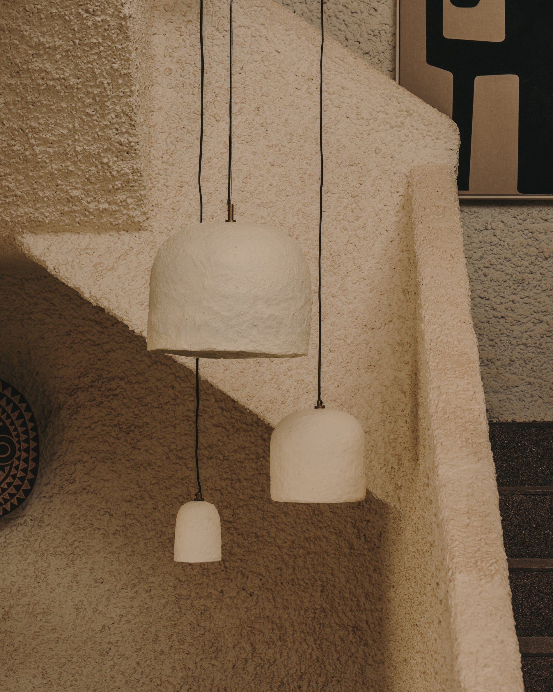 Ullaro white papier-mâché ceiling lamp Ø 11,5 cm - Lifestyle