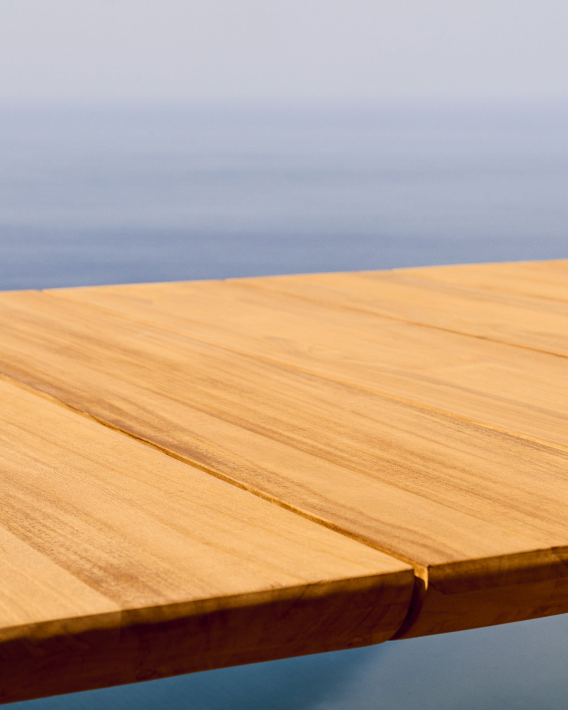 Icaro table made of solid teak wood, 220 x 102 cm, 100% FSC