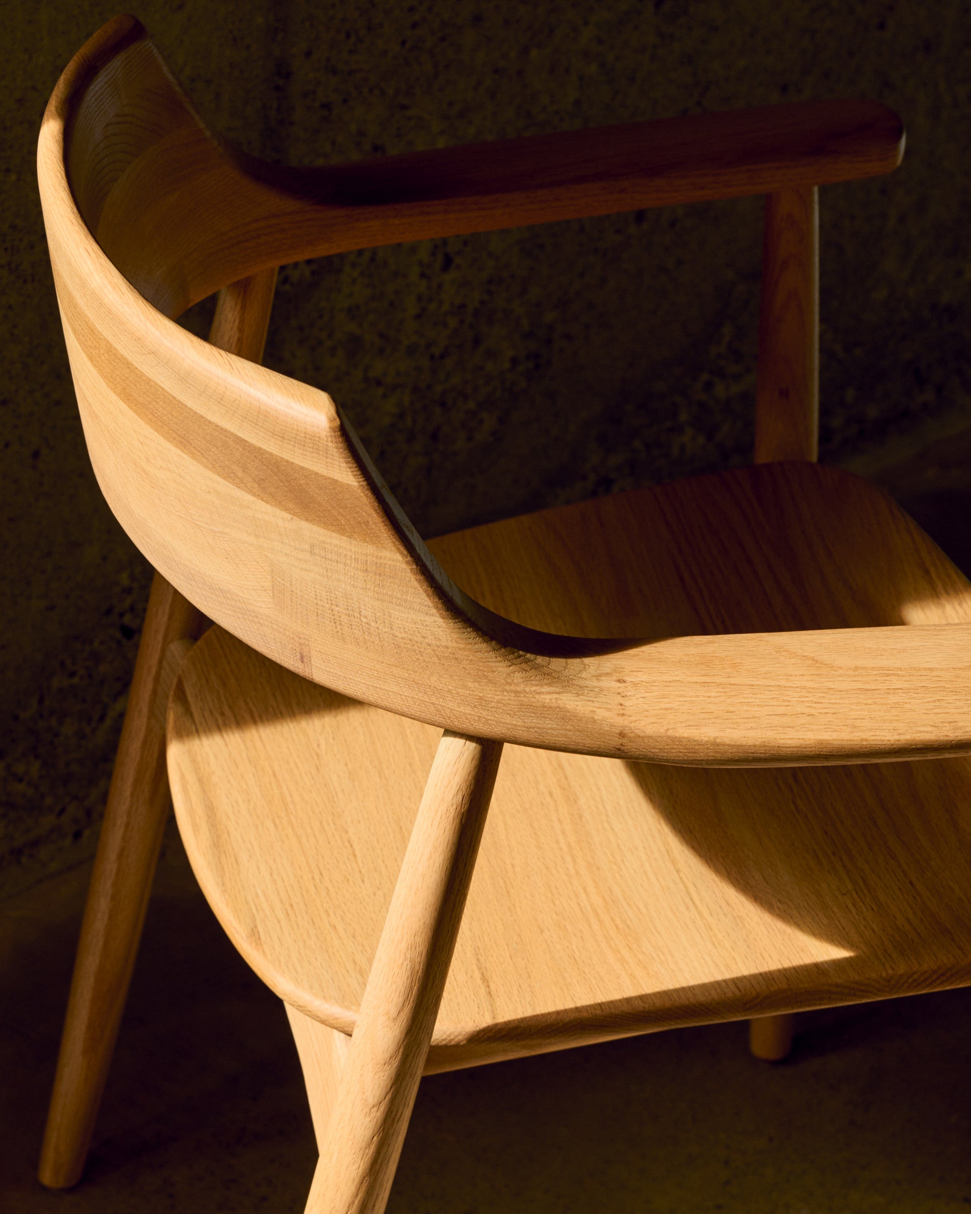 Fondes chair in solid oak with a natural finish FSC Mix Credit